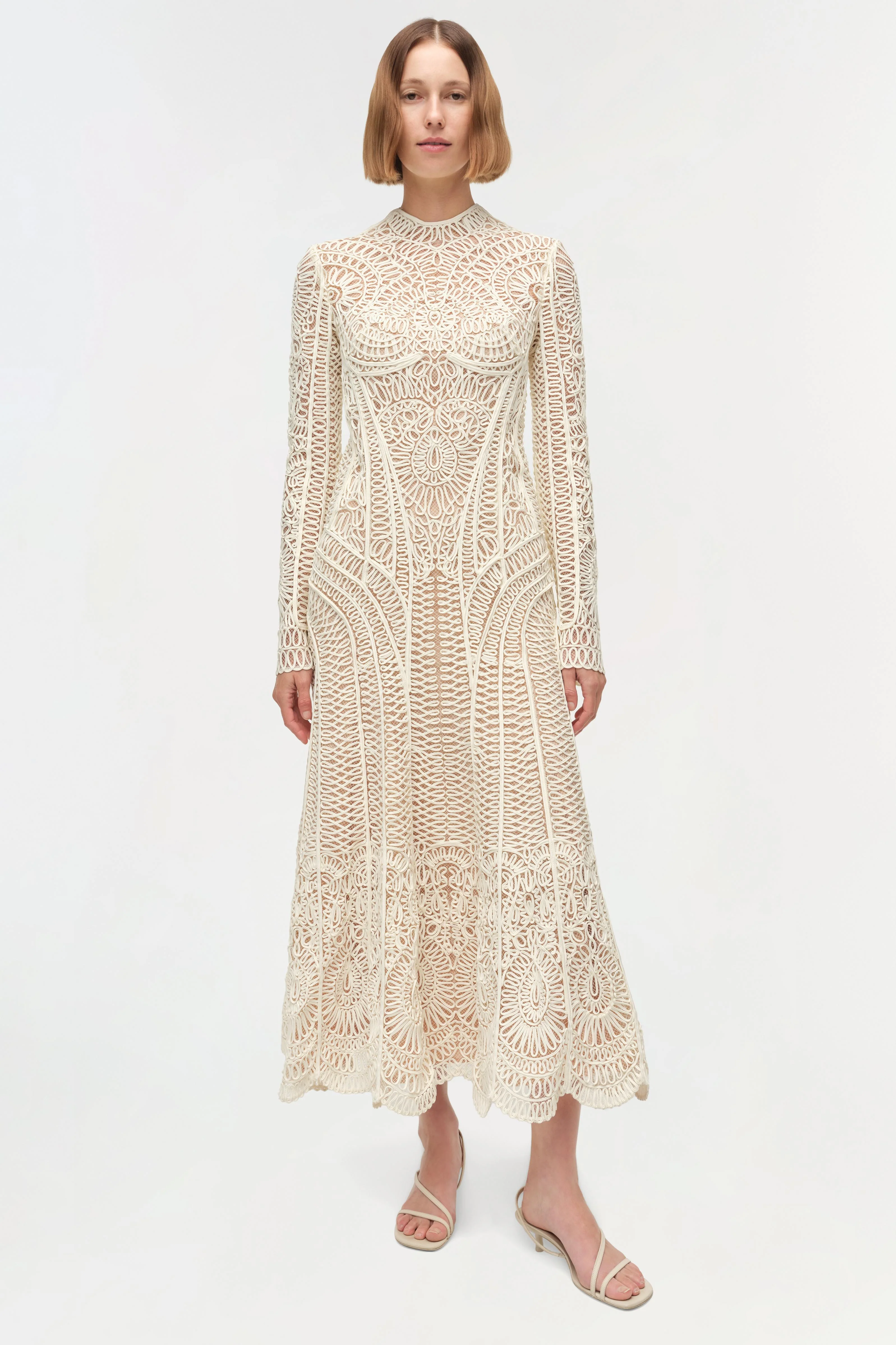 Fiona Guipure Midi Dress - Image 2