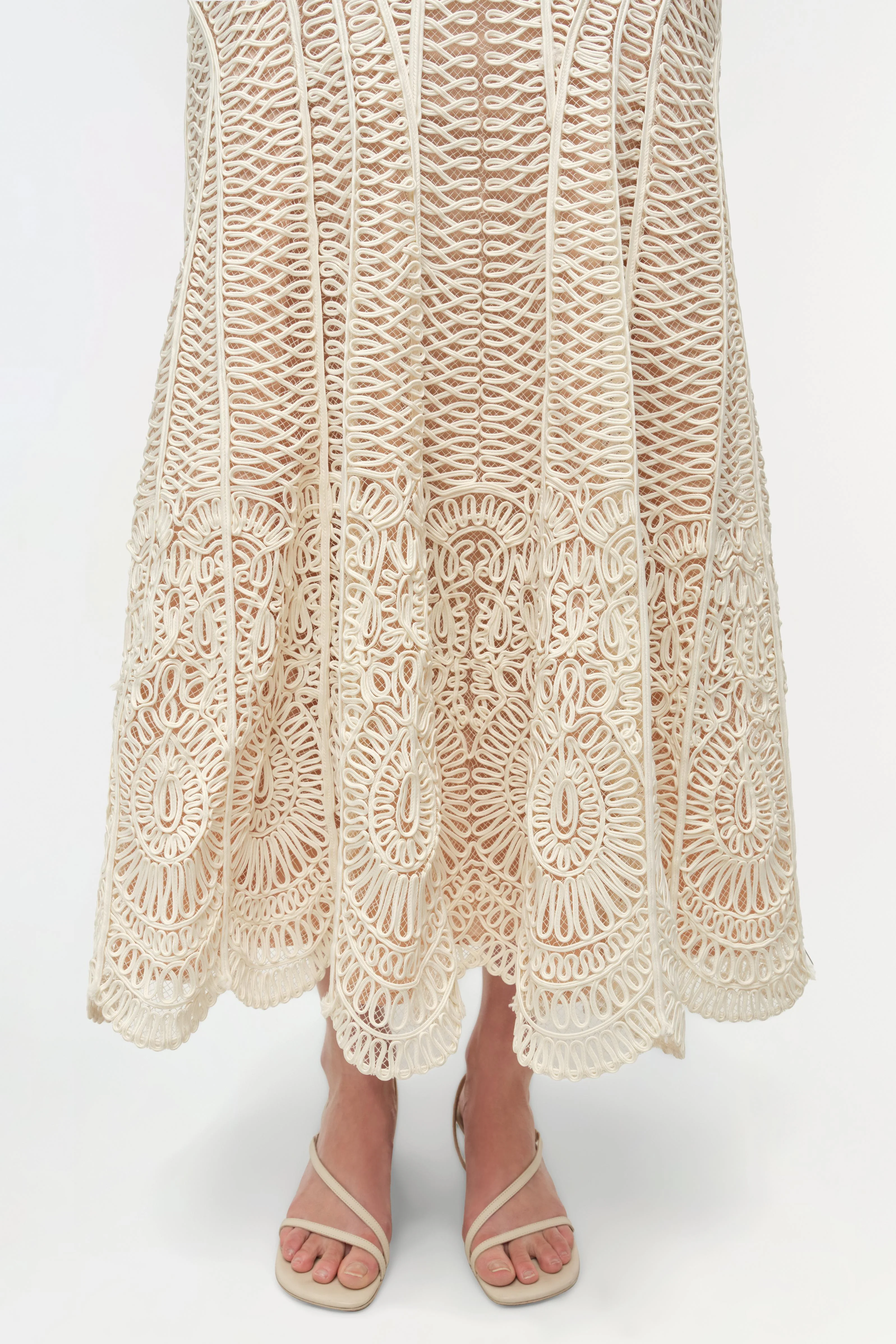 Fiona Guipure Midi Dress - Image 5