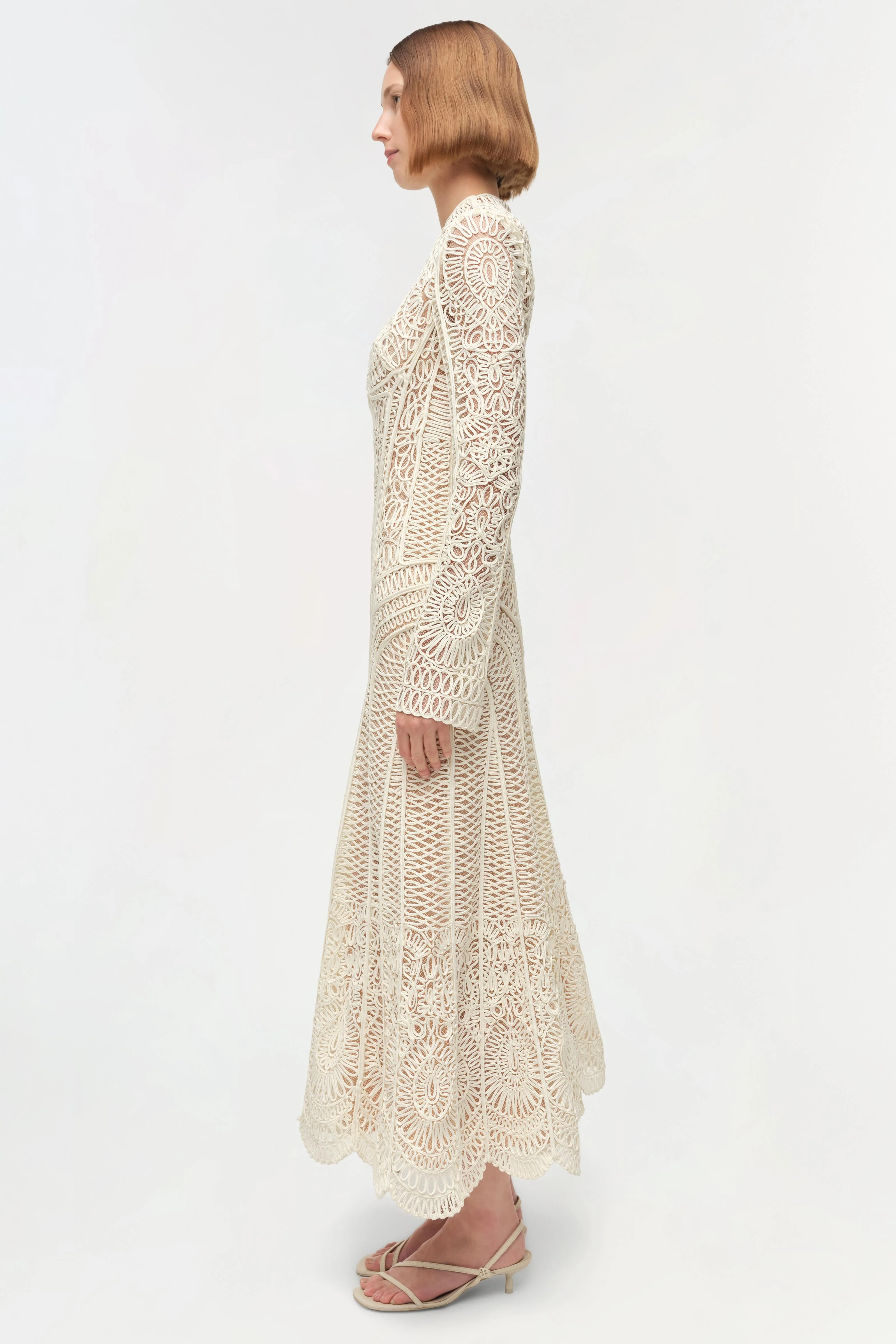Fiona Guipure Midi Dress - Image 6