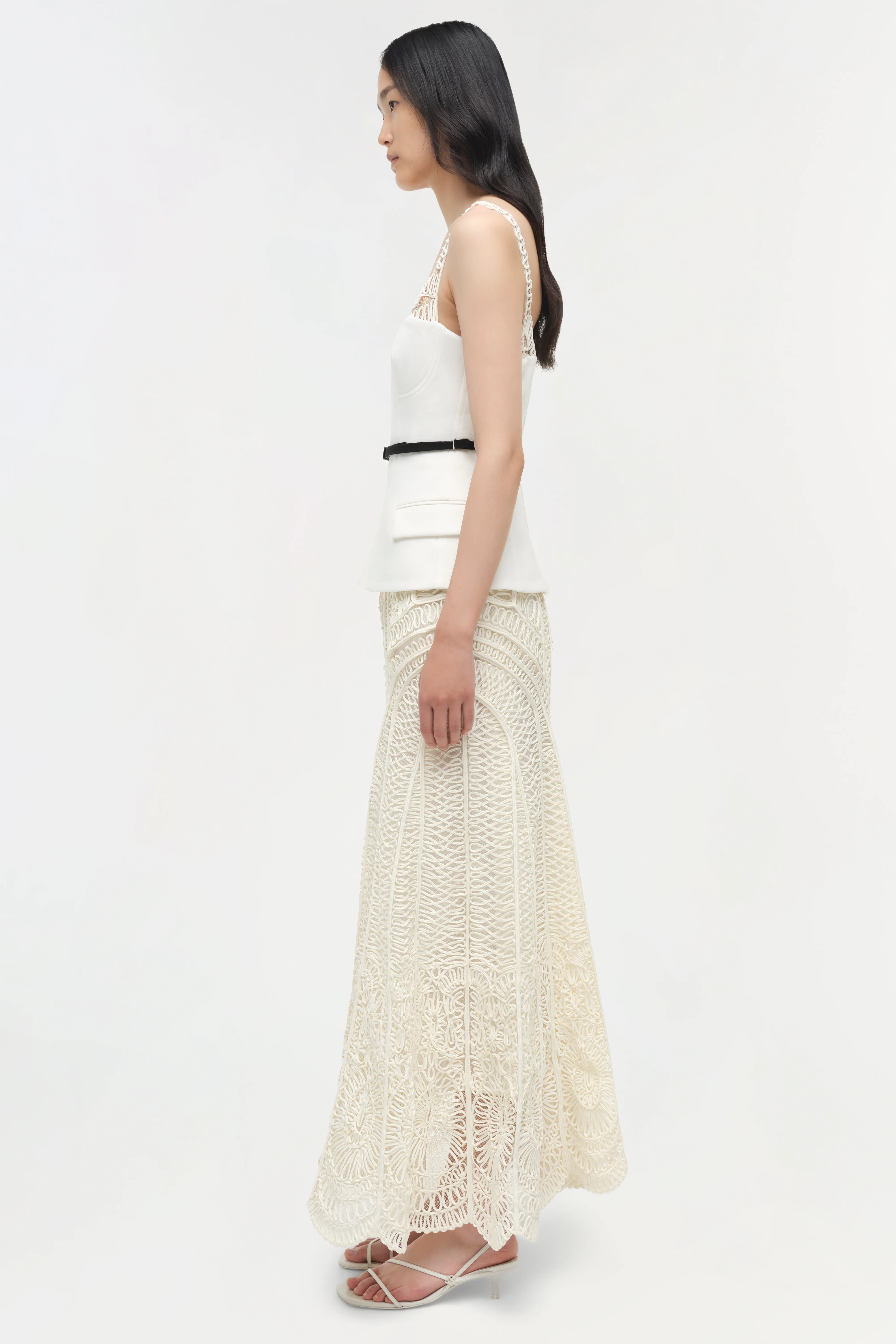 Mckinnon Guipure Midi Dress - Image 4