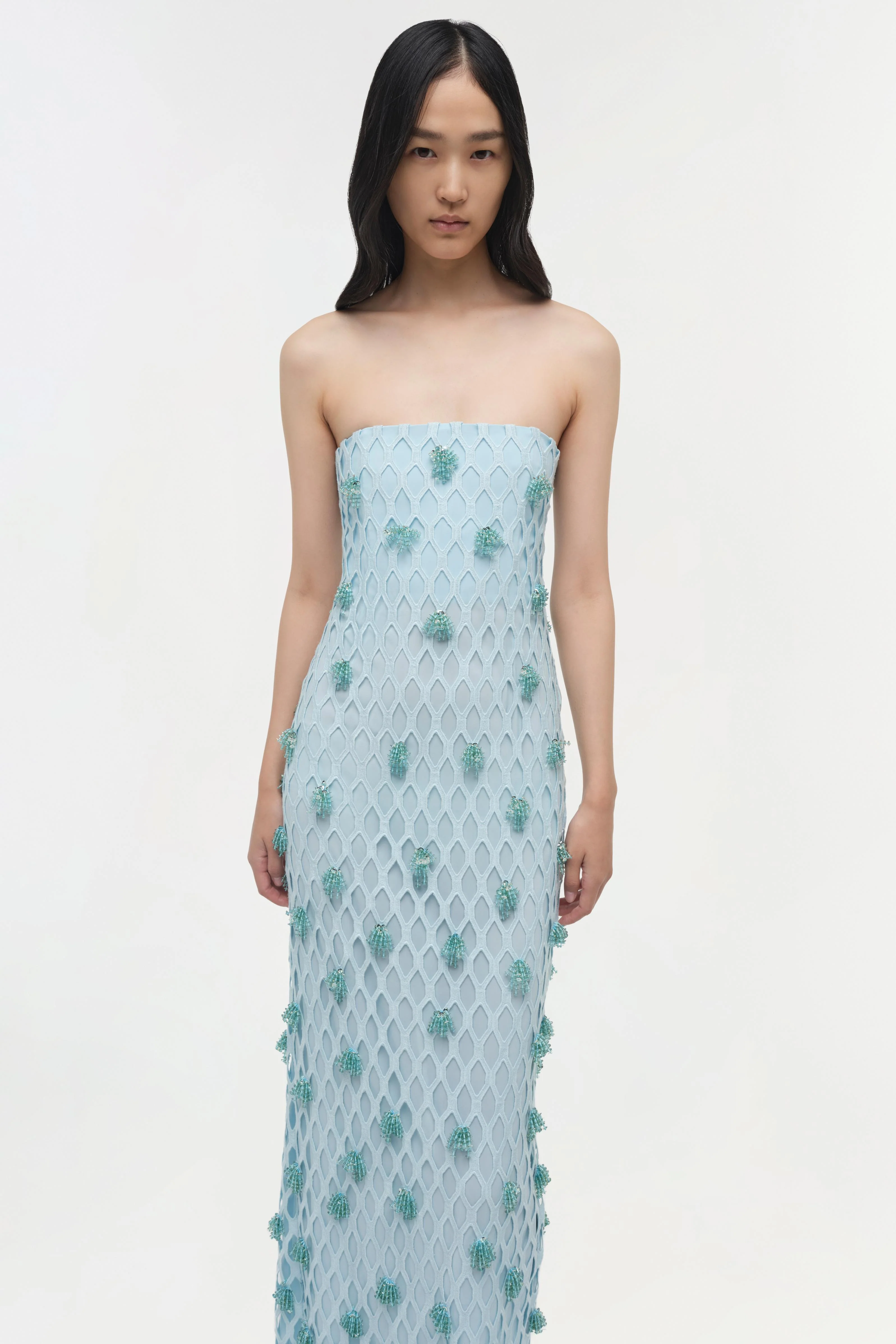 Iridessa Embellished Lattice Bustier Gown - Image 3