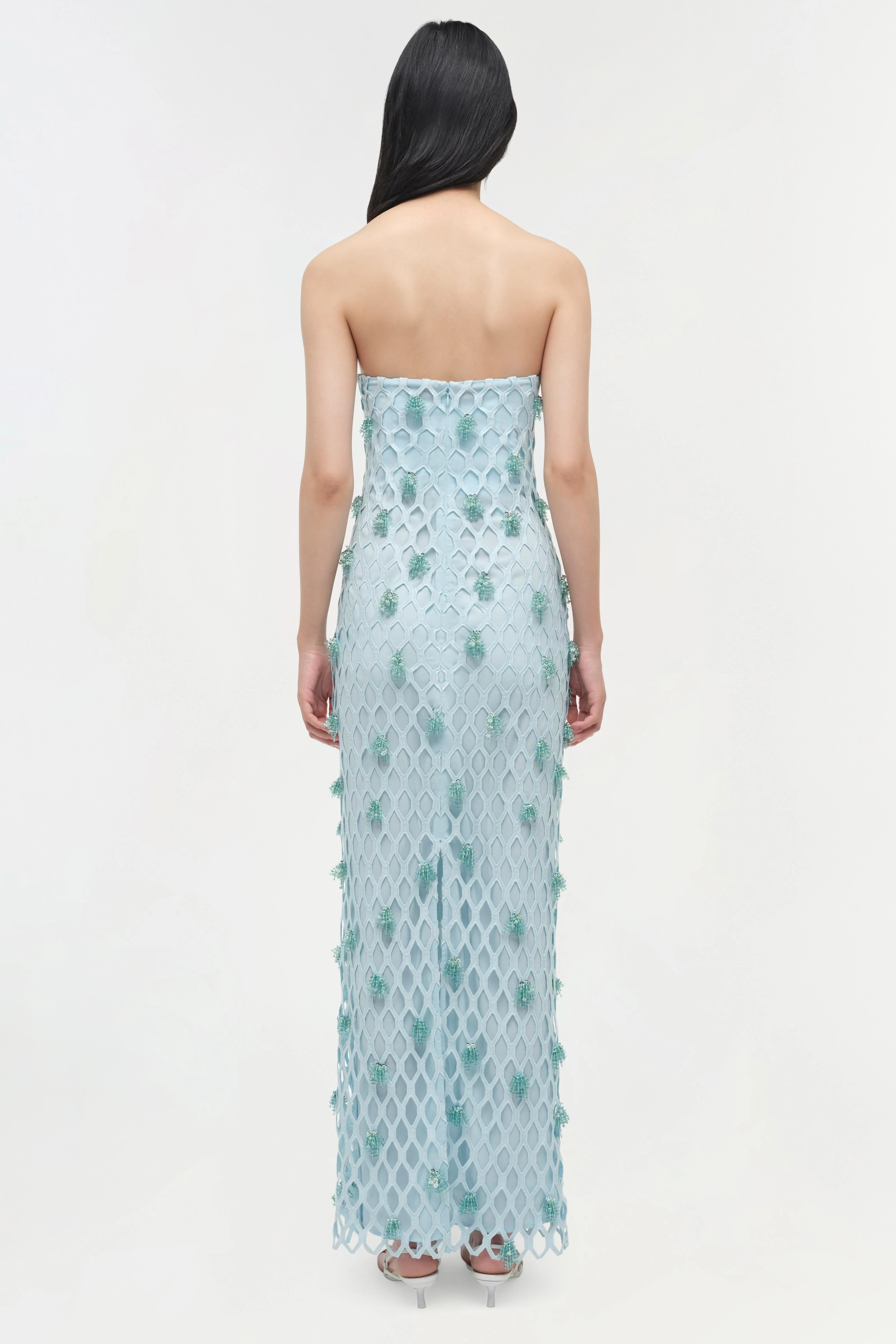 Iridessa Embellished Lattice Bustier Gown - Image 5