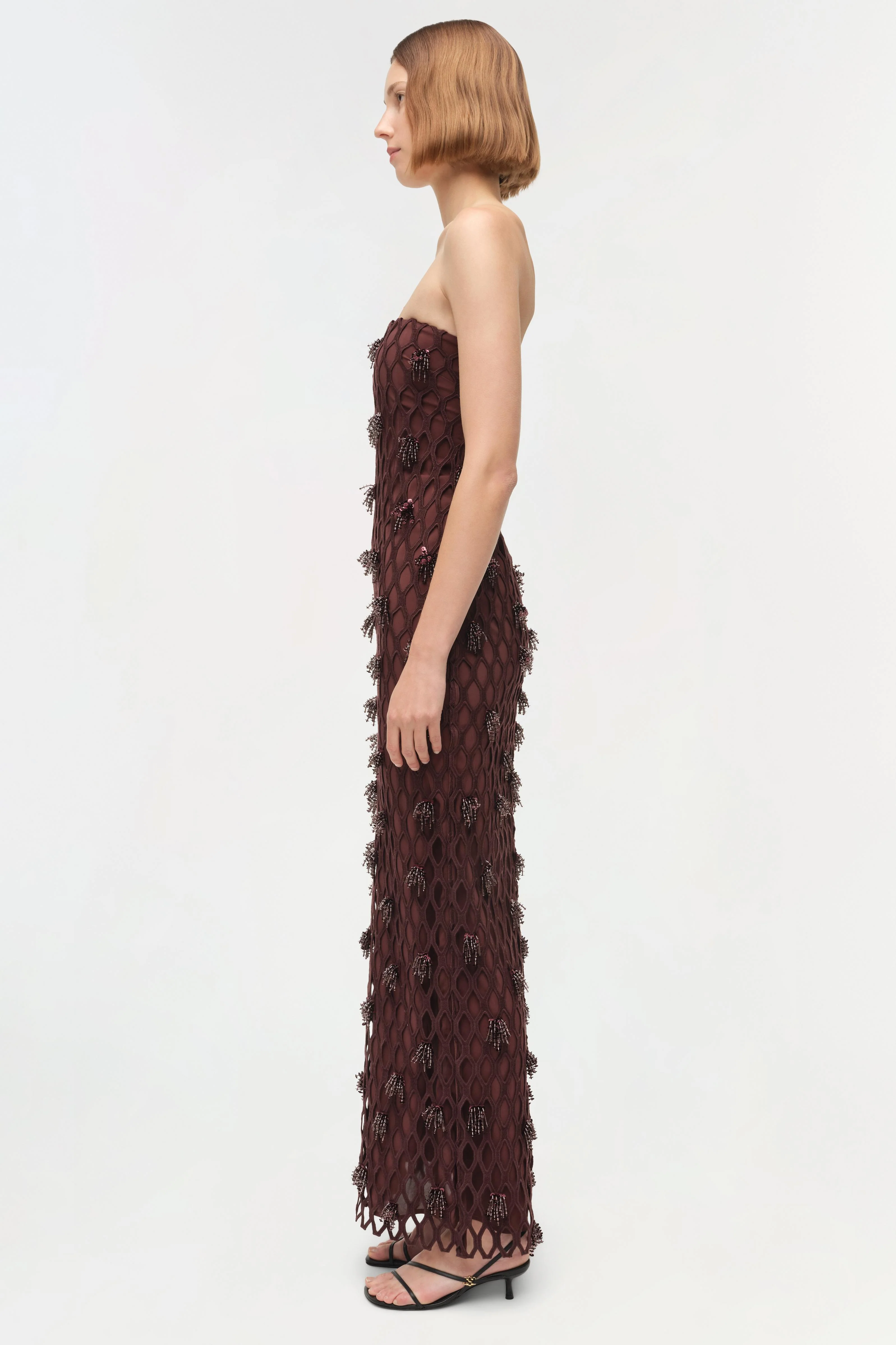 Iridessa Embellished Lattice Bustier Gown - Image 5