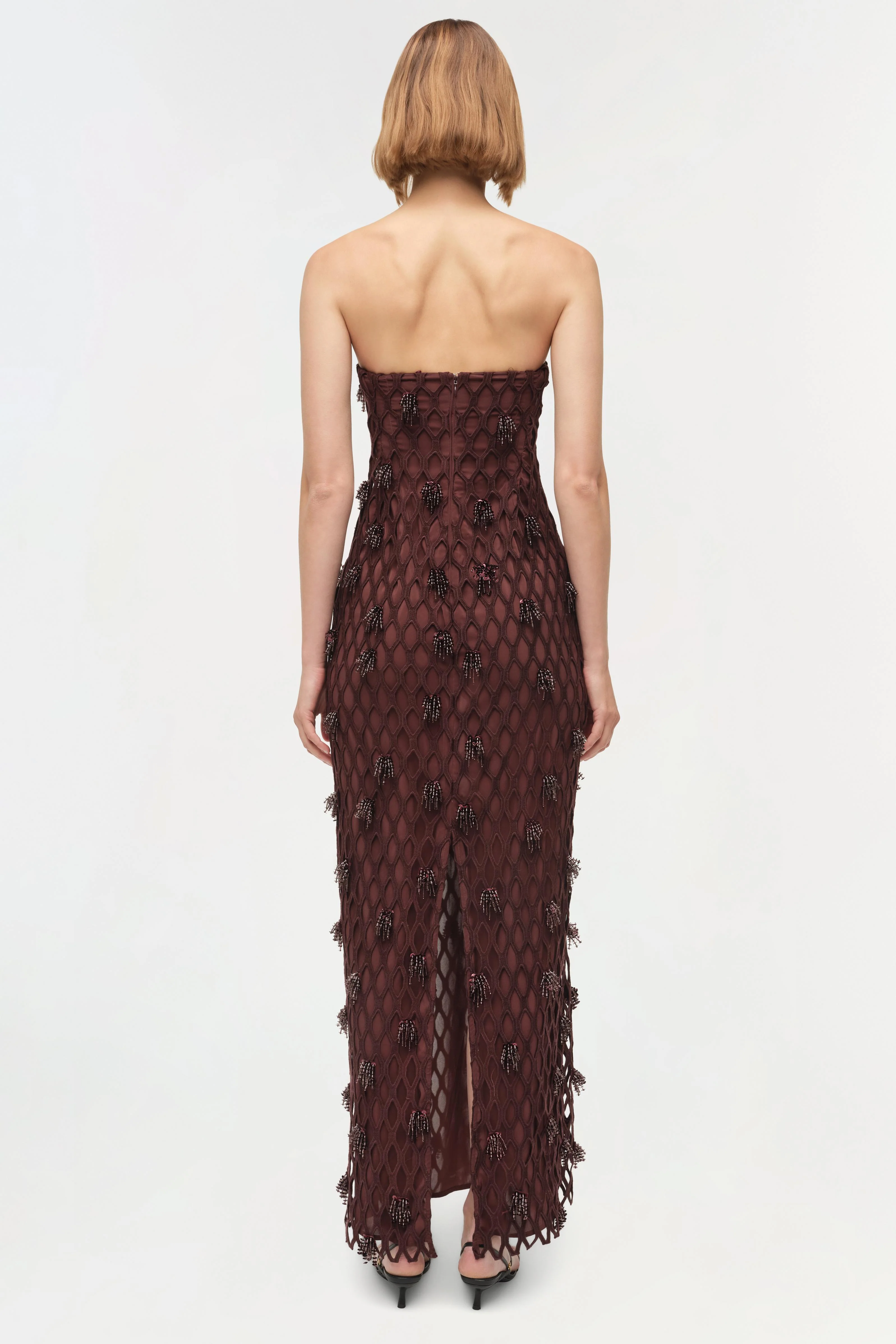 Iridessa Embellished Lattice Bustier Gown - Image 6