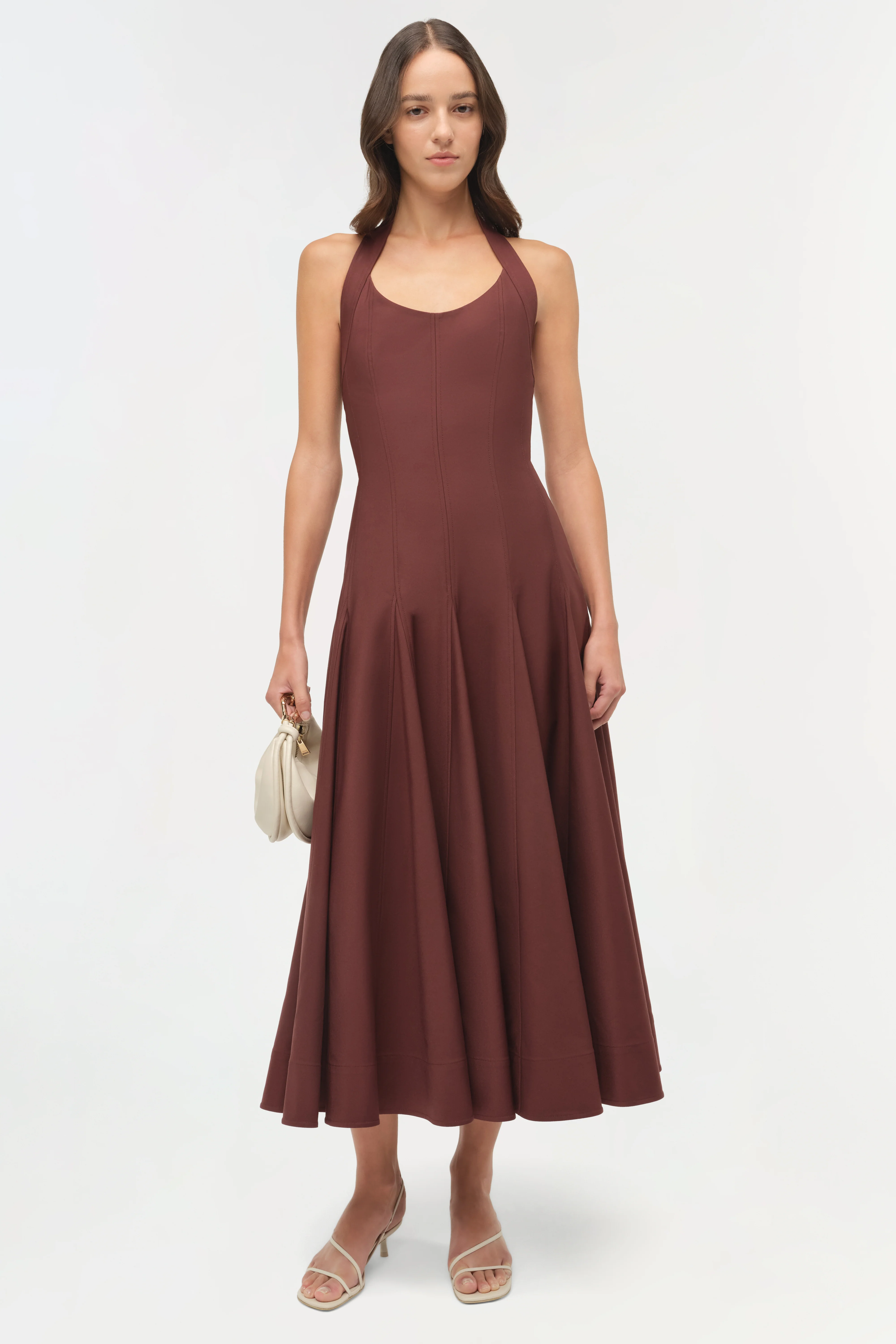 Melissa Cotton Halter Midi Dress - Image 2