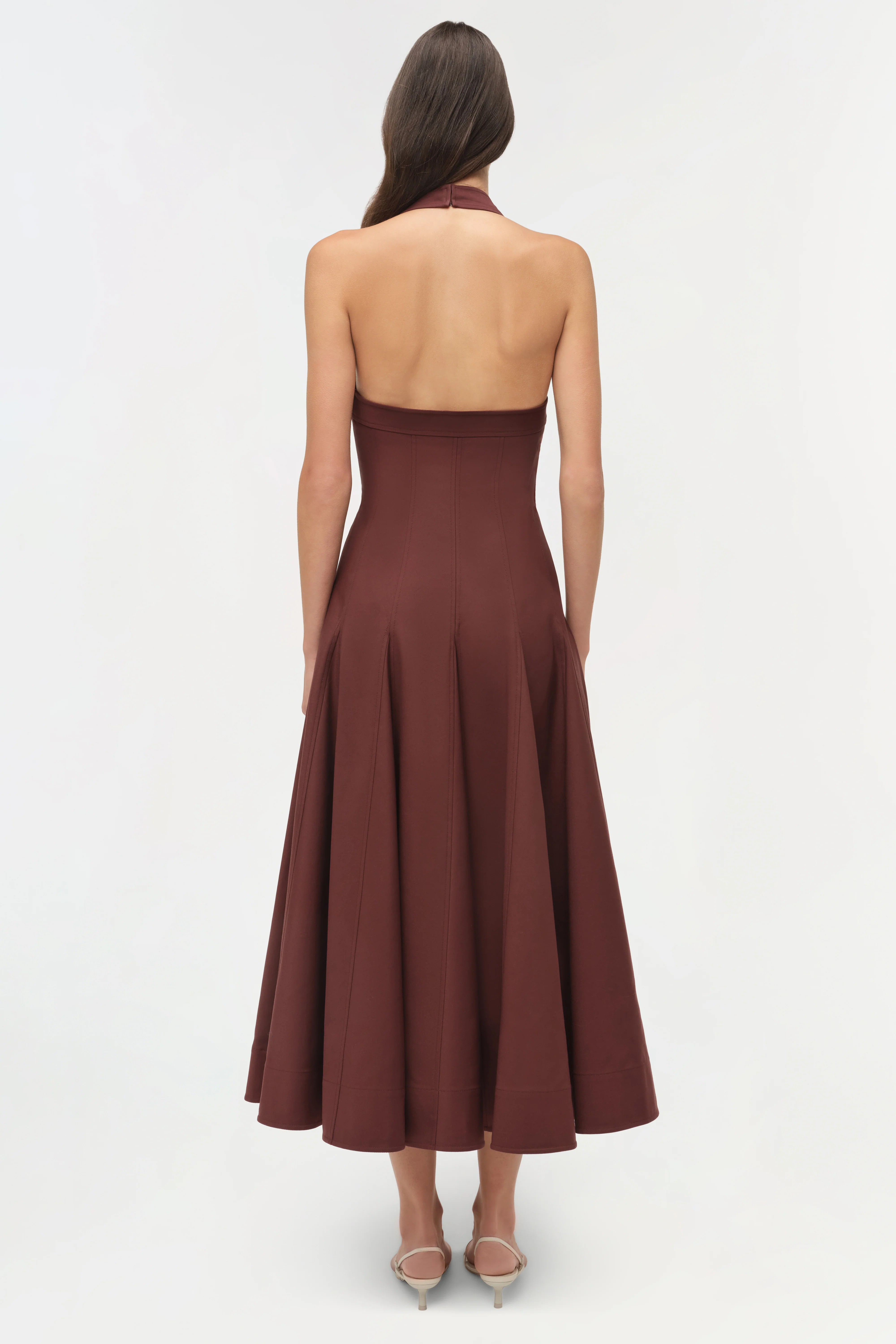 Melissa Cotton Halter Midi Dress - Image 5