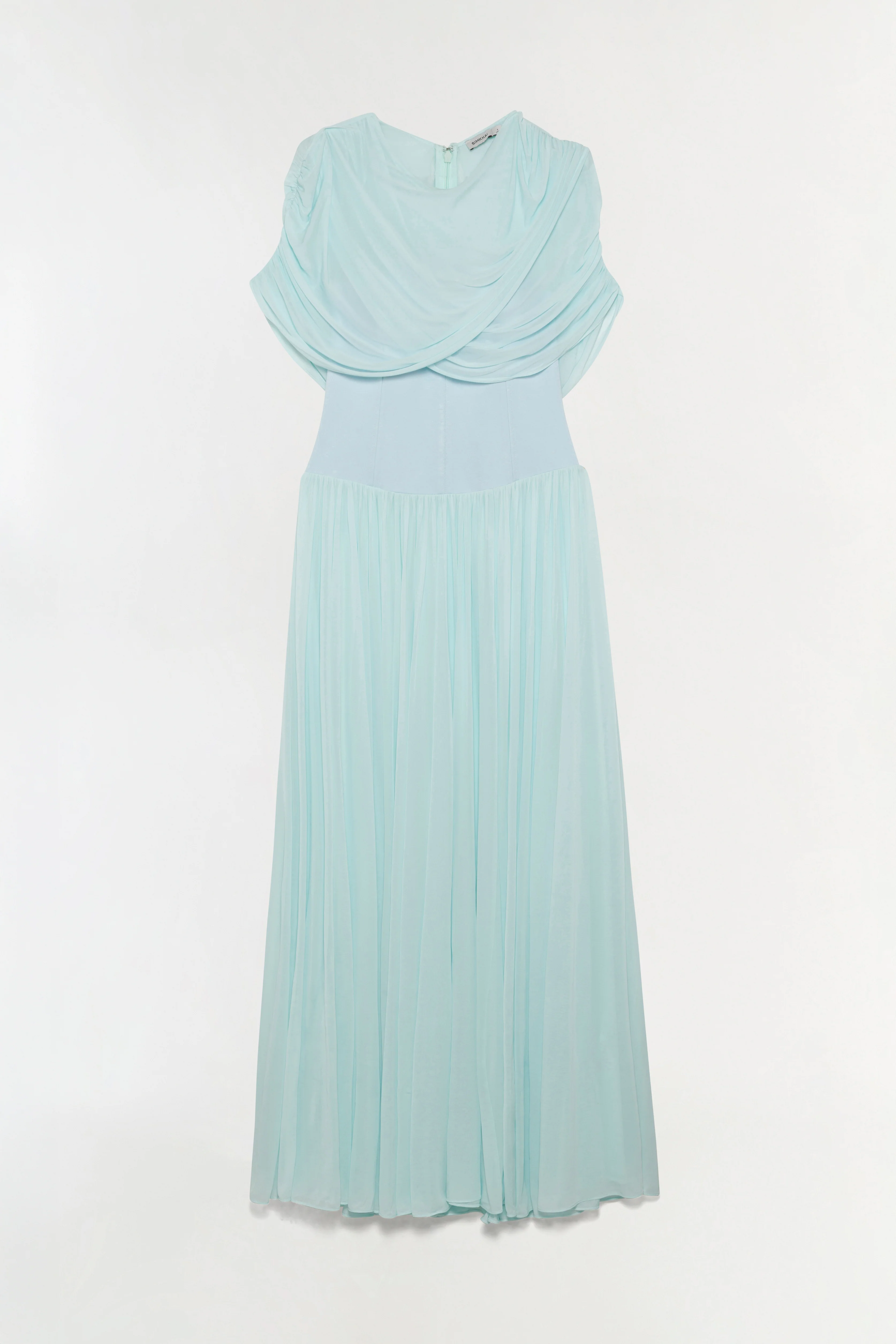 Nancie Draped Jersey Cape Maxi Dress