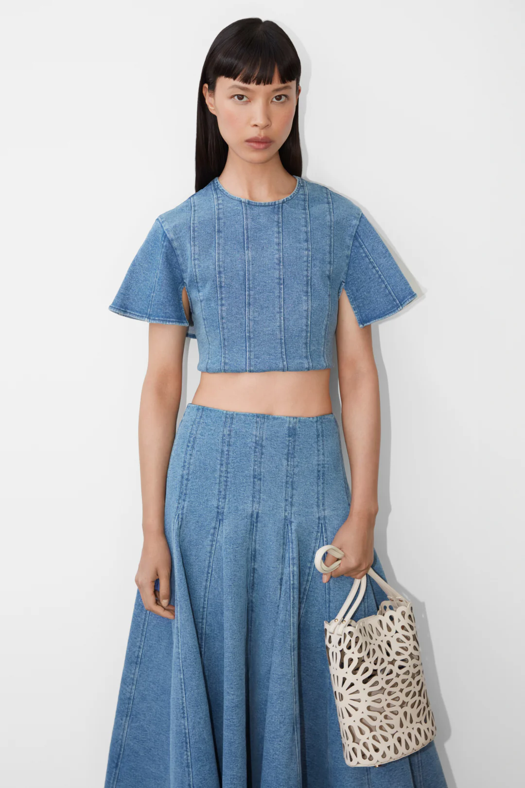 Kolby Structured Denim Top - Image 2