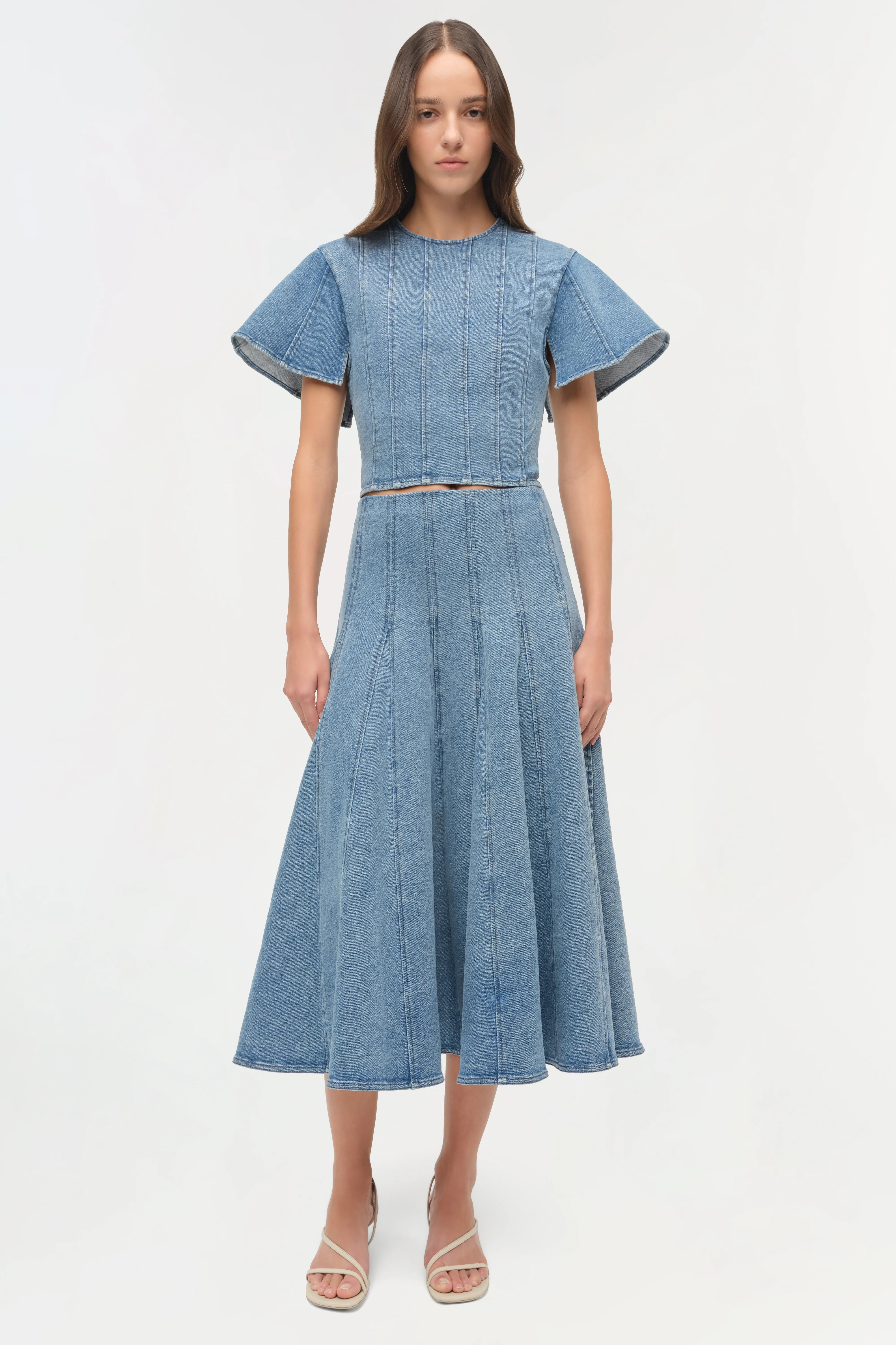 Kolby Structured Denim Top - Image 3
