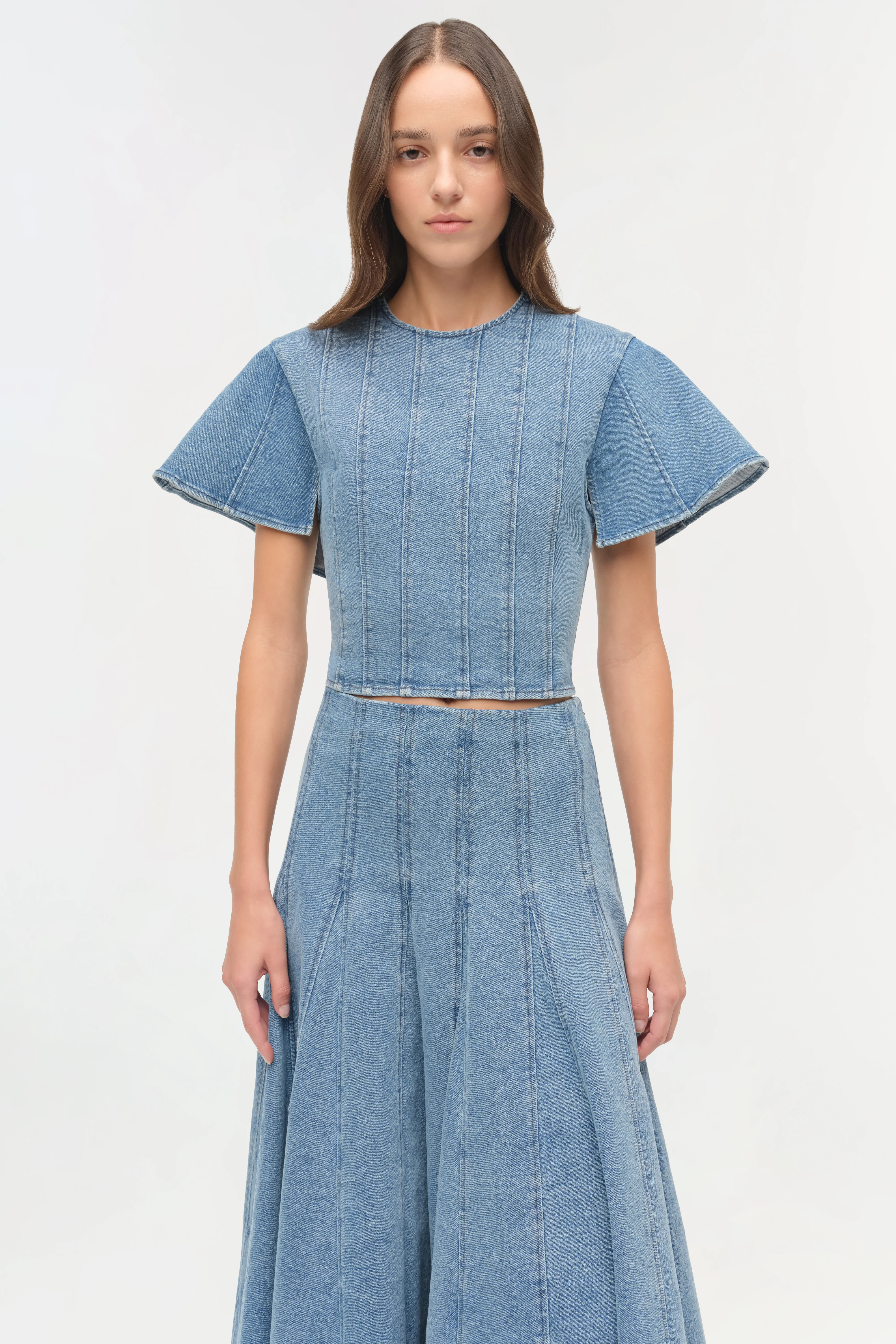 Kolby Structured Denim Top - Image 4
