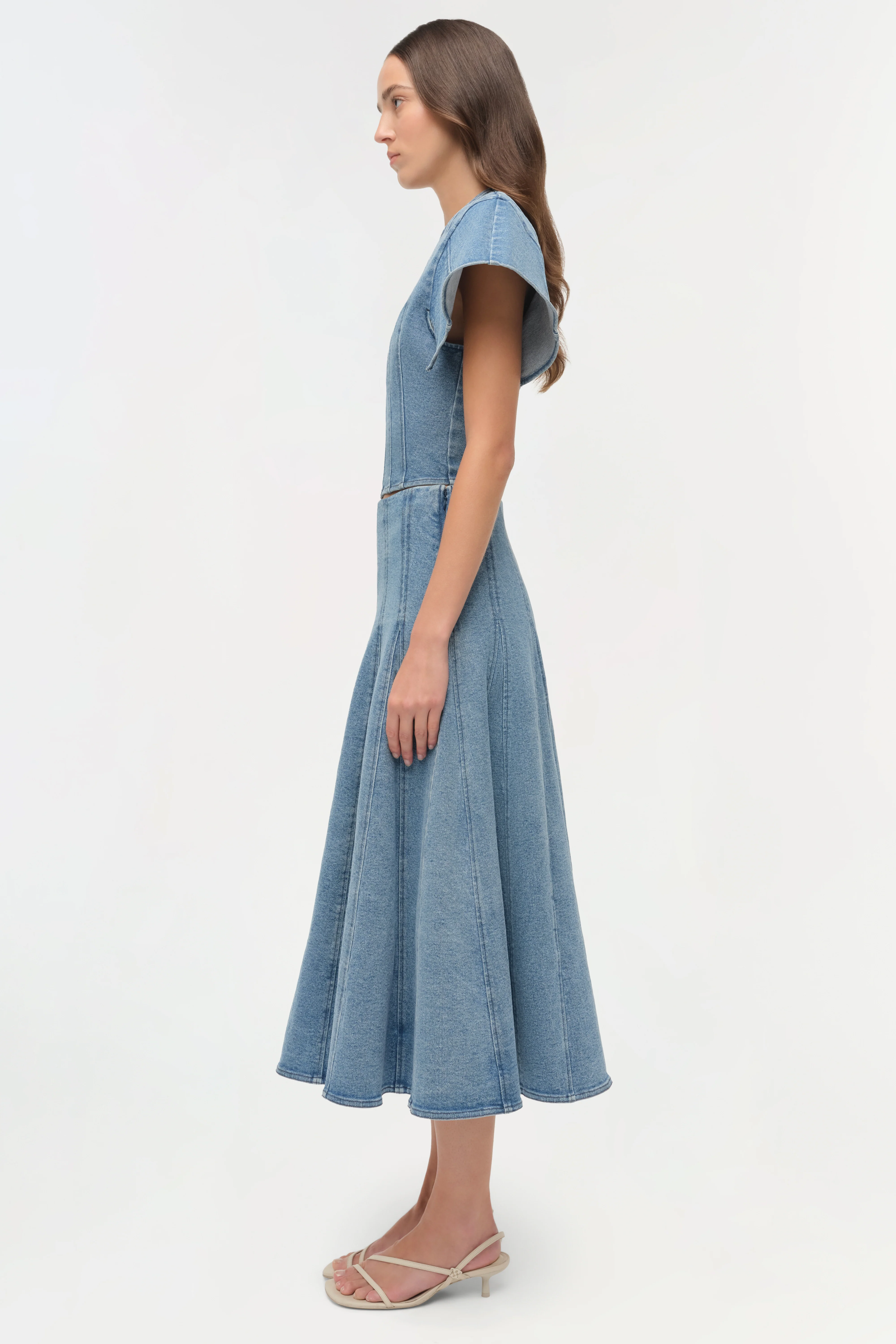 Kolby Structured Denim Top - Image 5