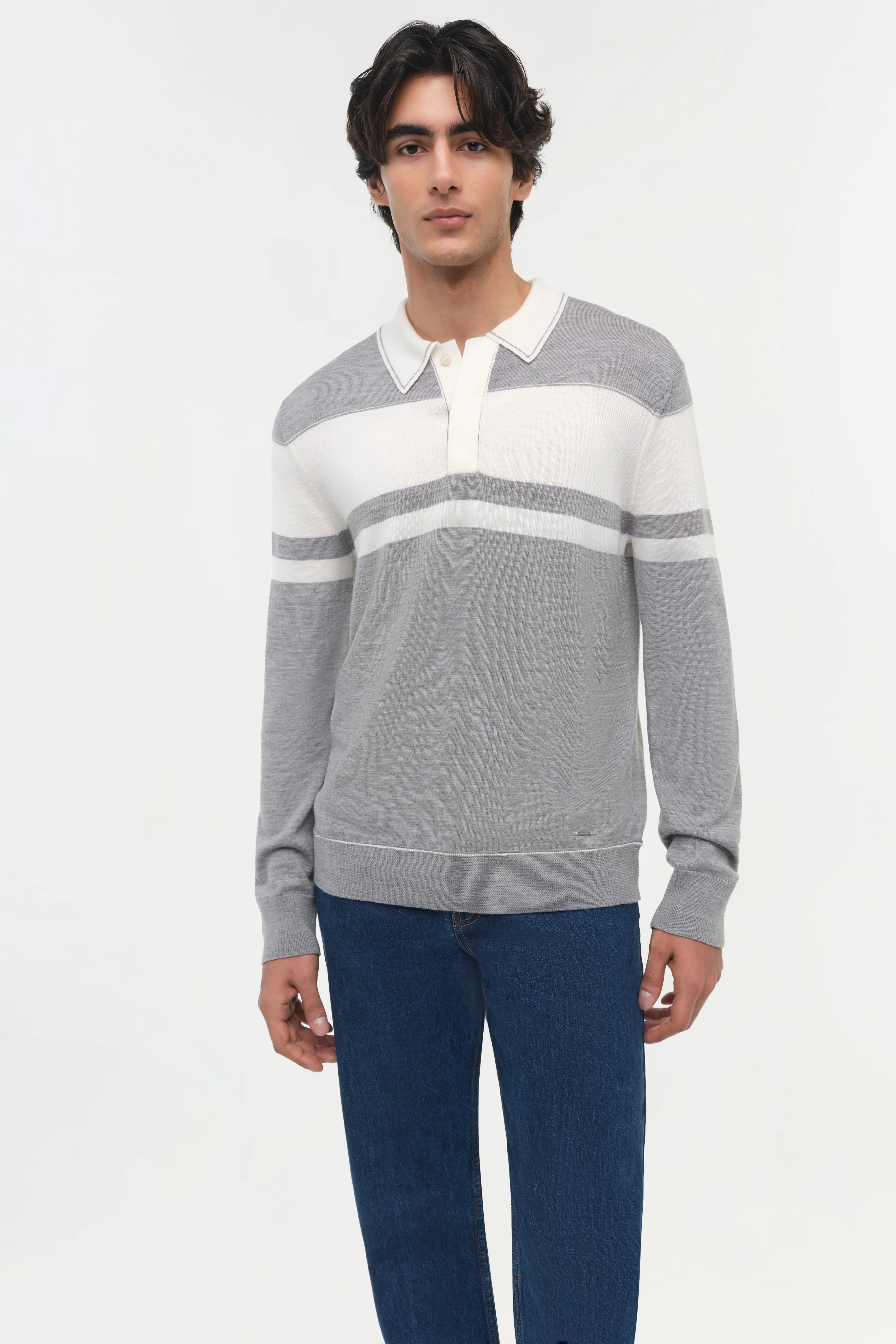 Louis Wool Stripe Sweater - Image 3