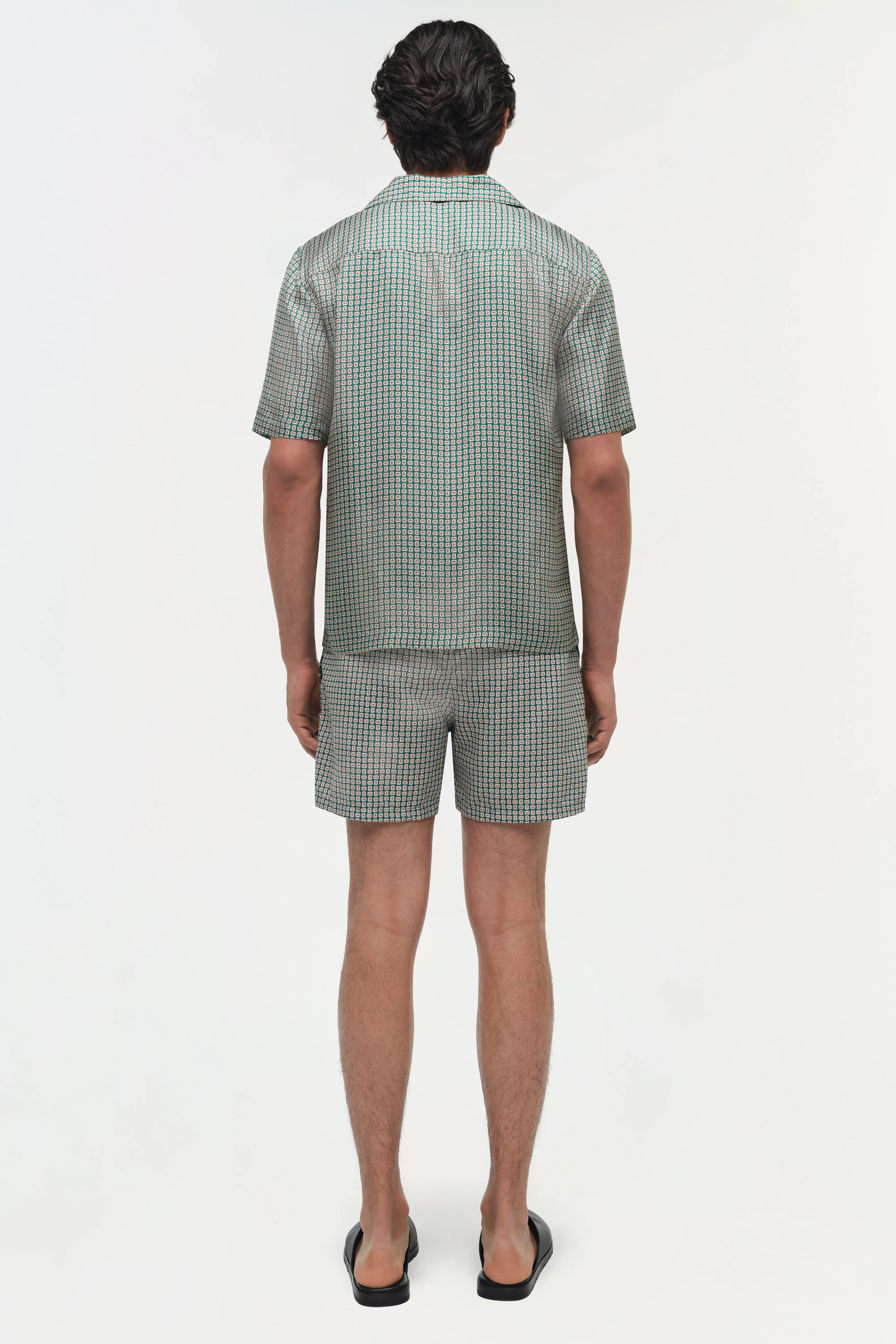 Clarke Silk Foulard Camp Shirt - Image 5