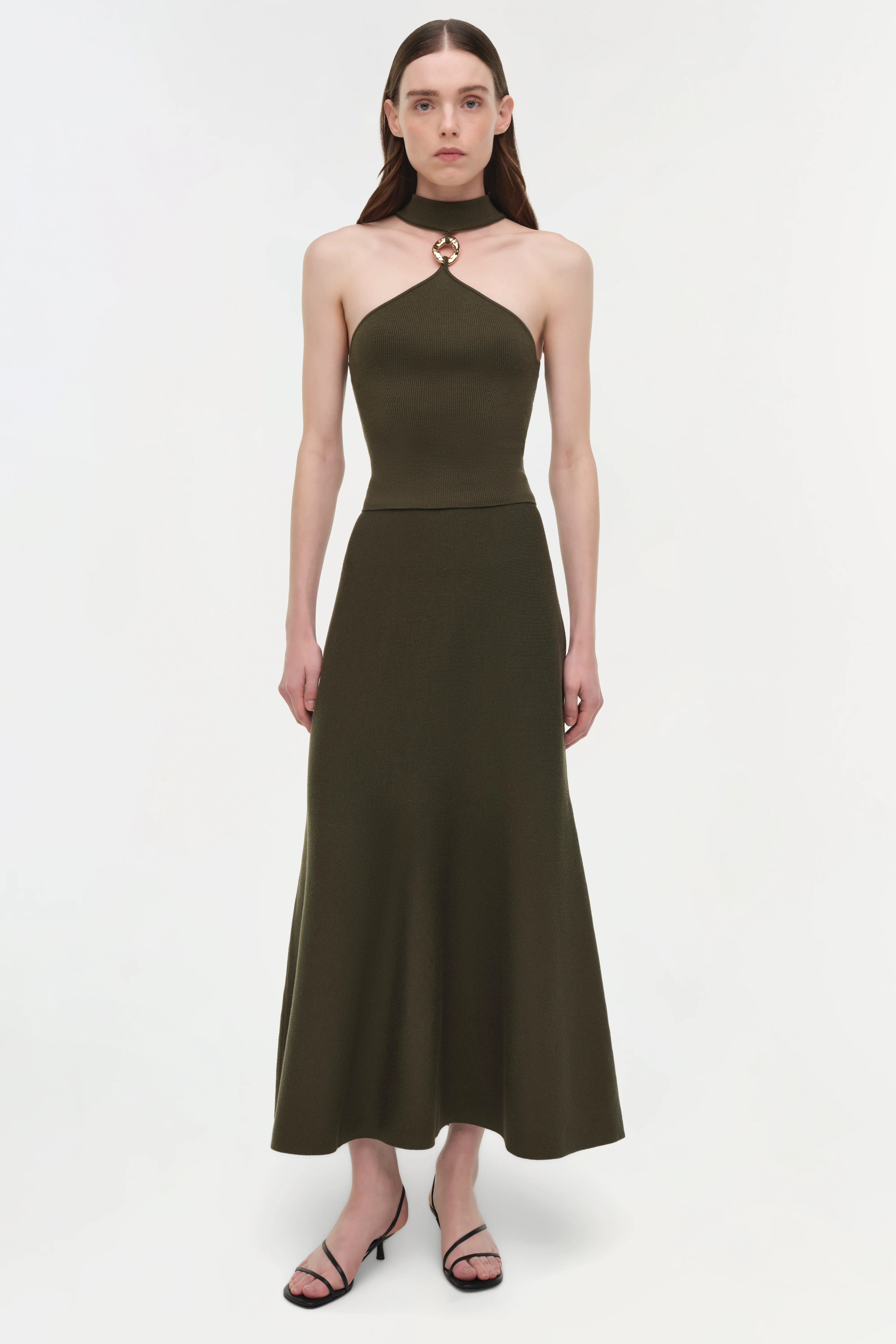 Layne Wool Midi Skirt - Image 4