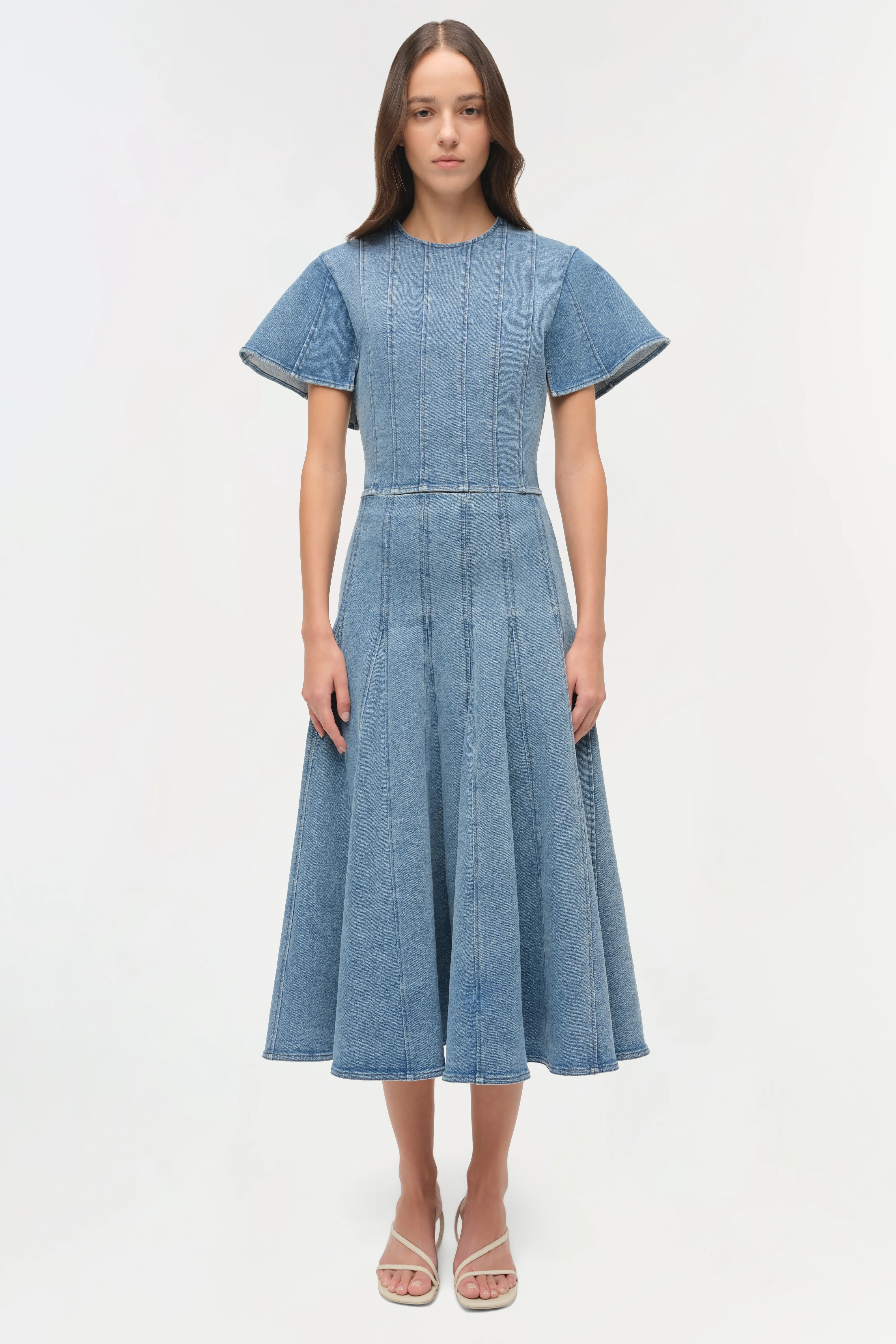 Taylan Structured Denim Midi Skirt - Image 7
