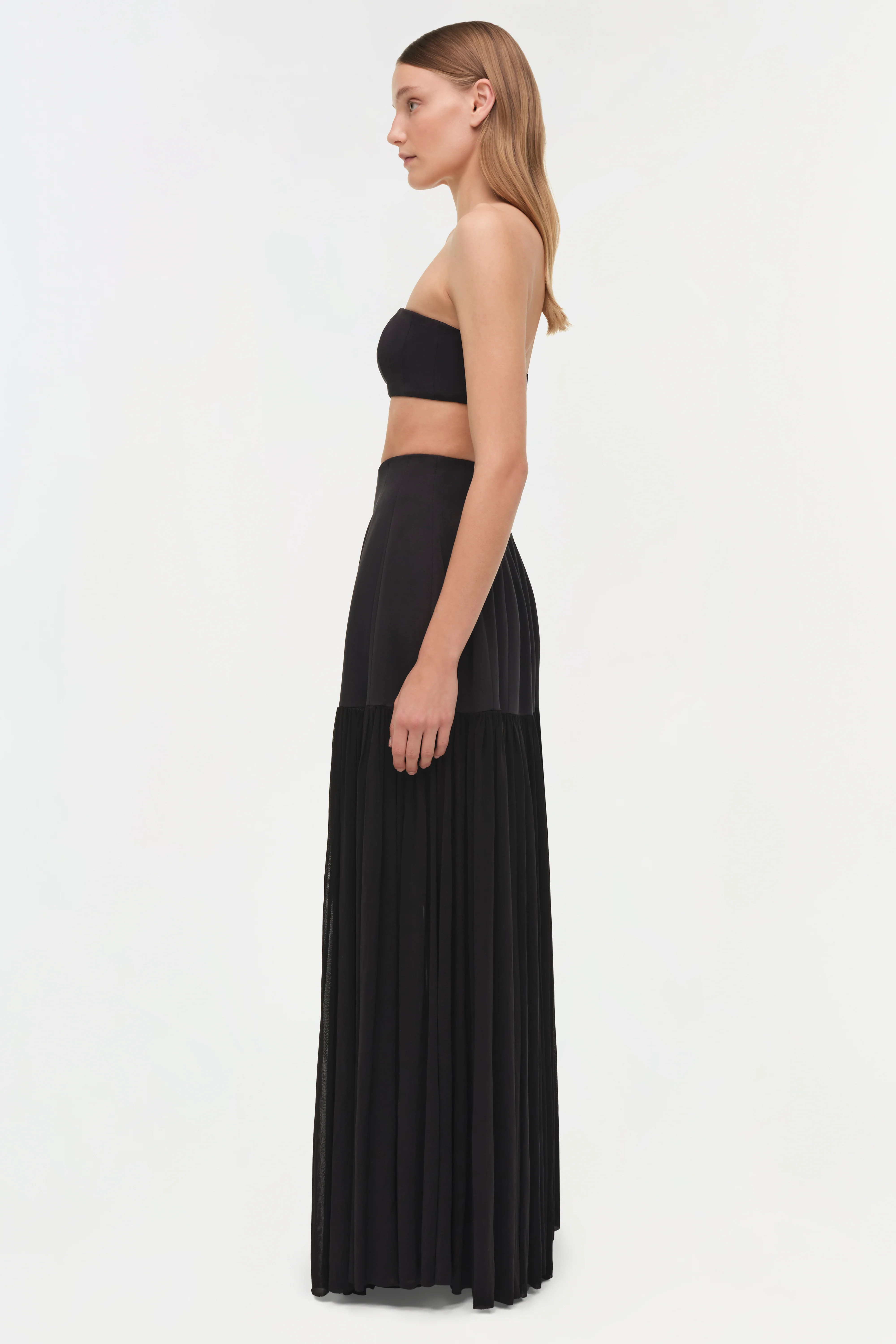 Saryn Draped Jersey Midi Skirt - Image 6
