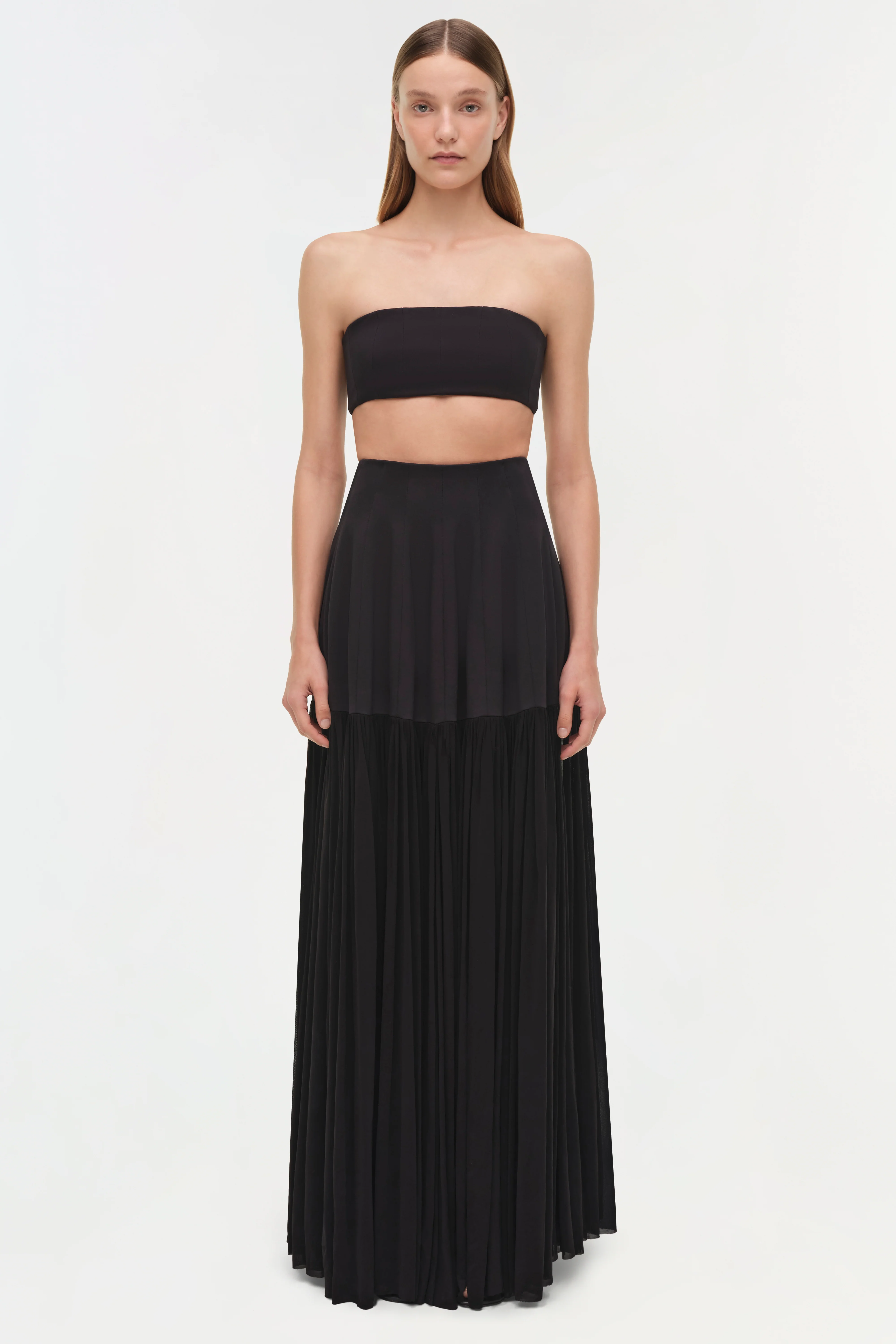 Saryn Draped Jersey Midi Skirt - Image 8