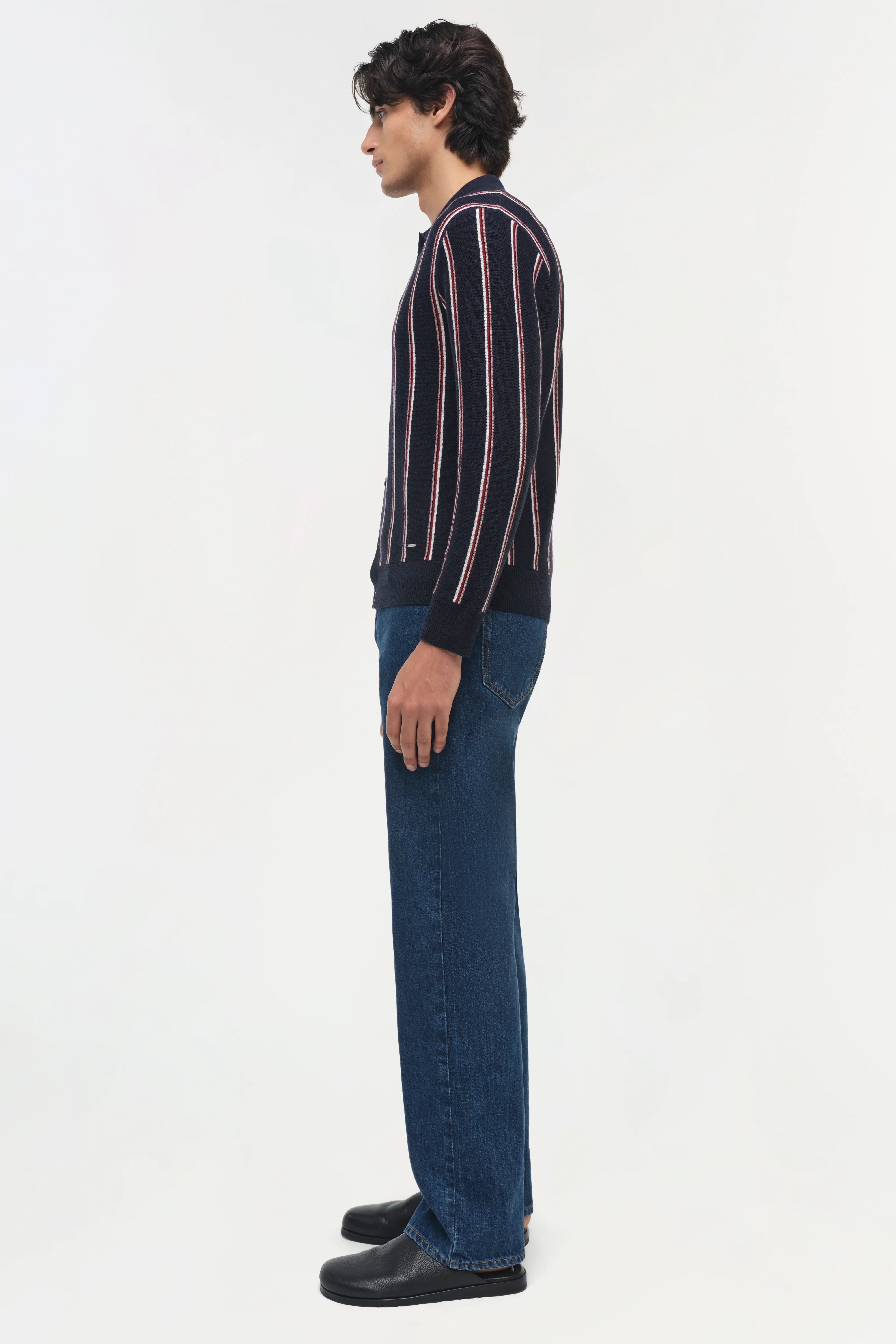 Elio Wool Collared Cardigan - Image 4