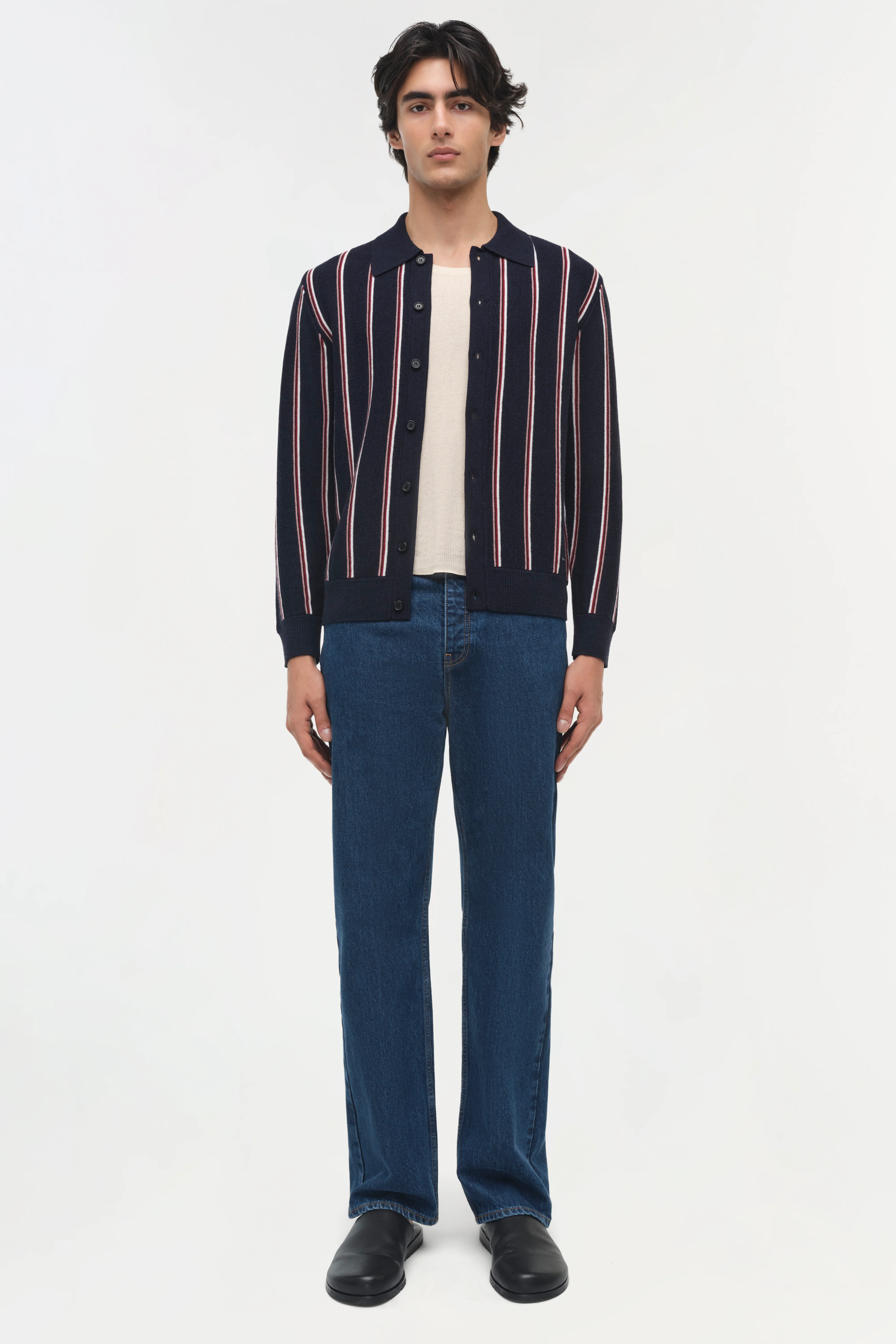 Elio Wool Collared Cardigan - Image 6