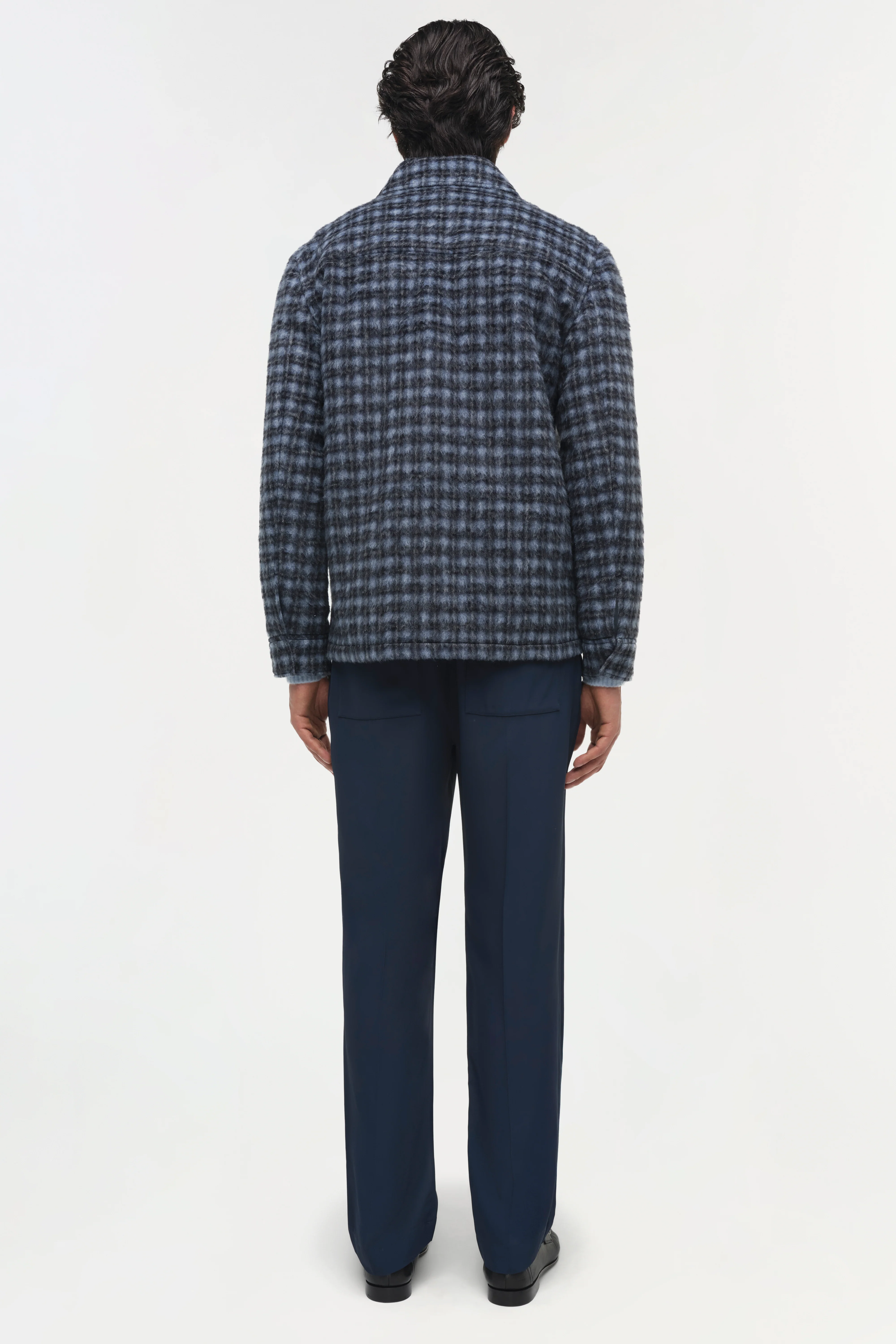 Caleb Brushed Plaid Shirt Jacket - Image 5