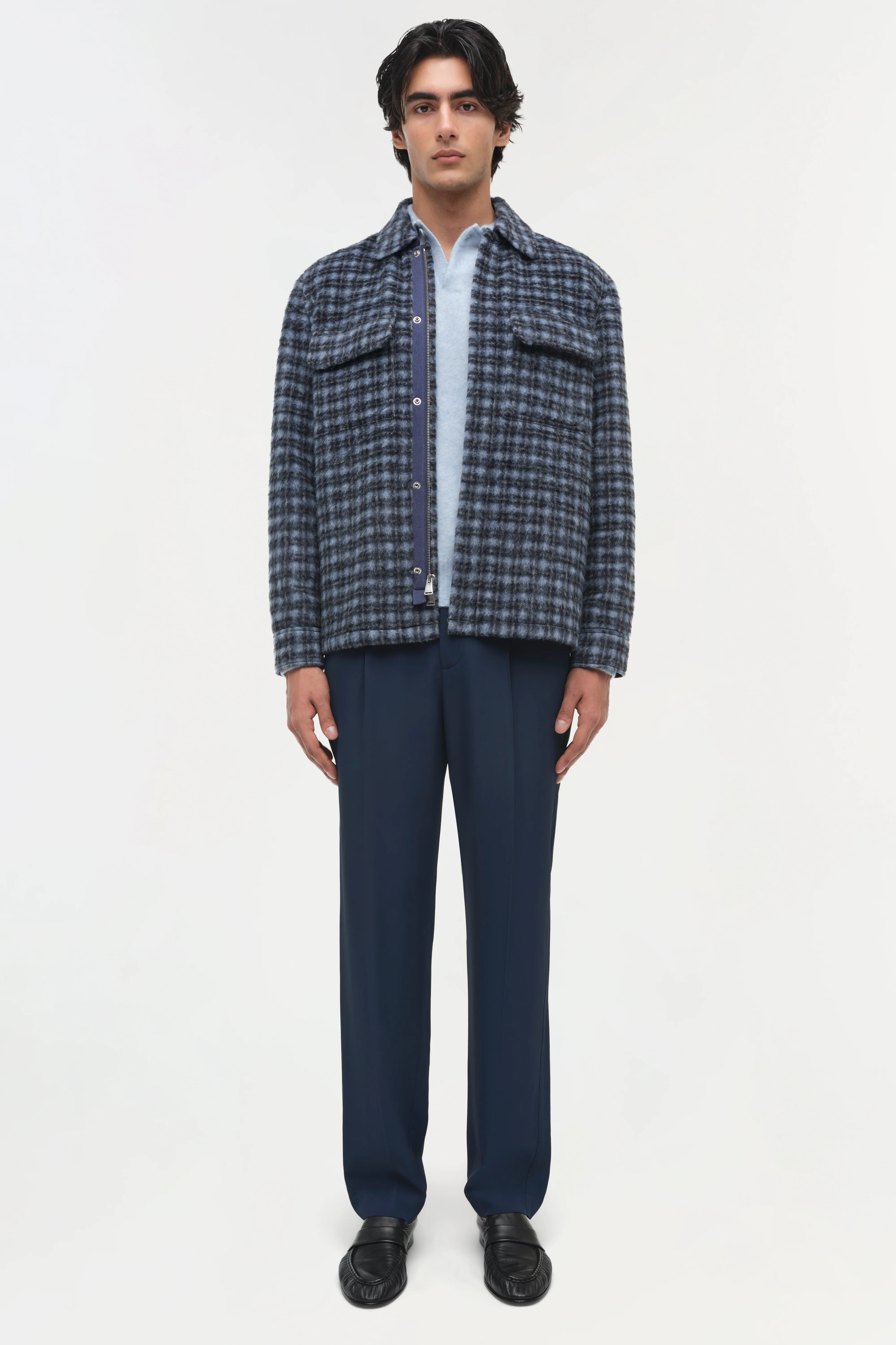 Caleb Brushed Plaid Shirt Jacket - Image 6
