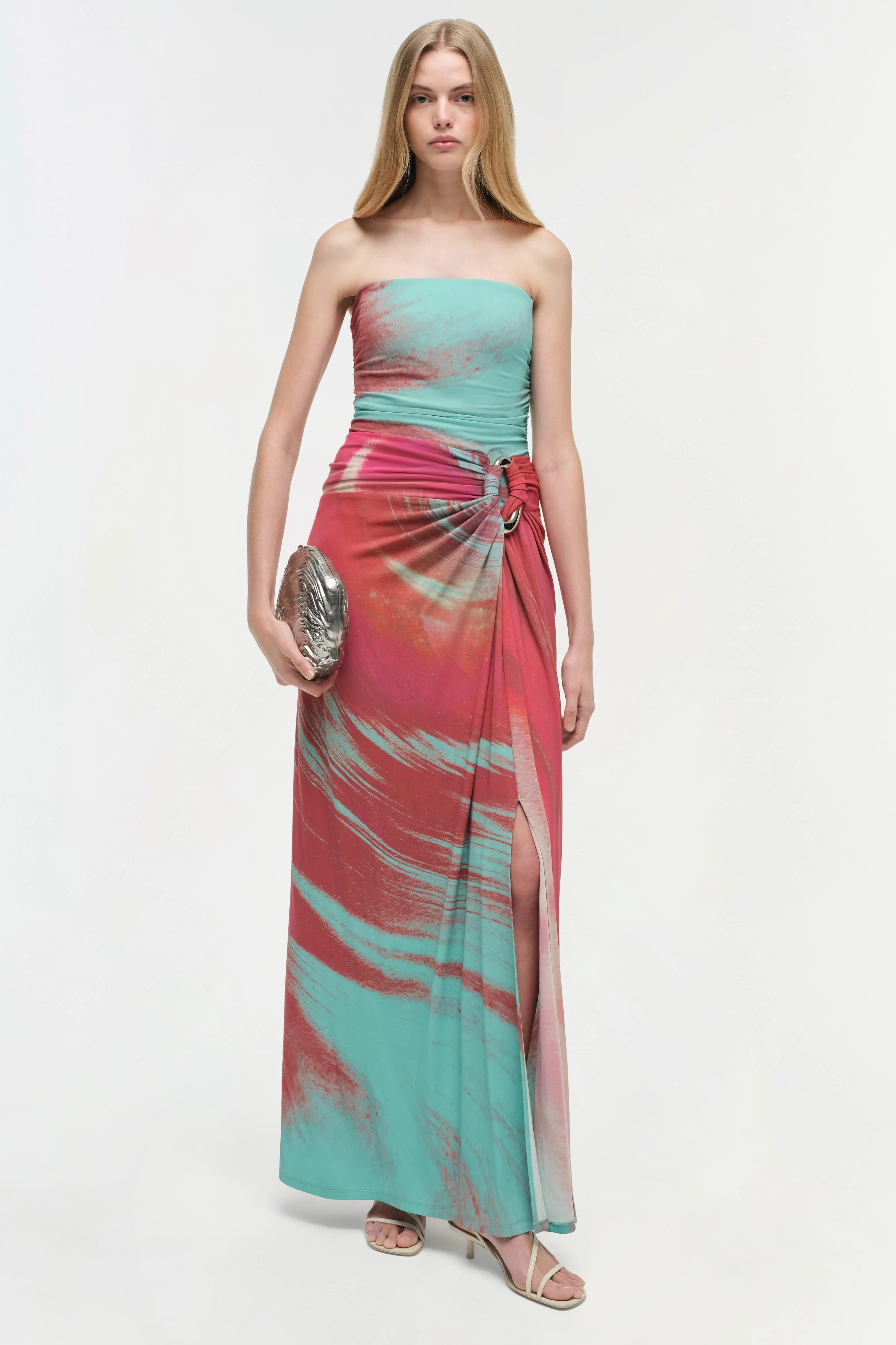 Emma Strapless Jersey Gown - Image 2
