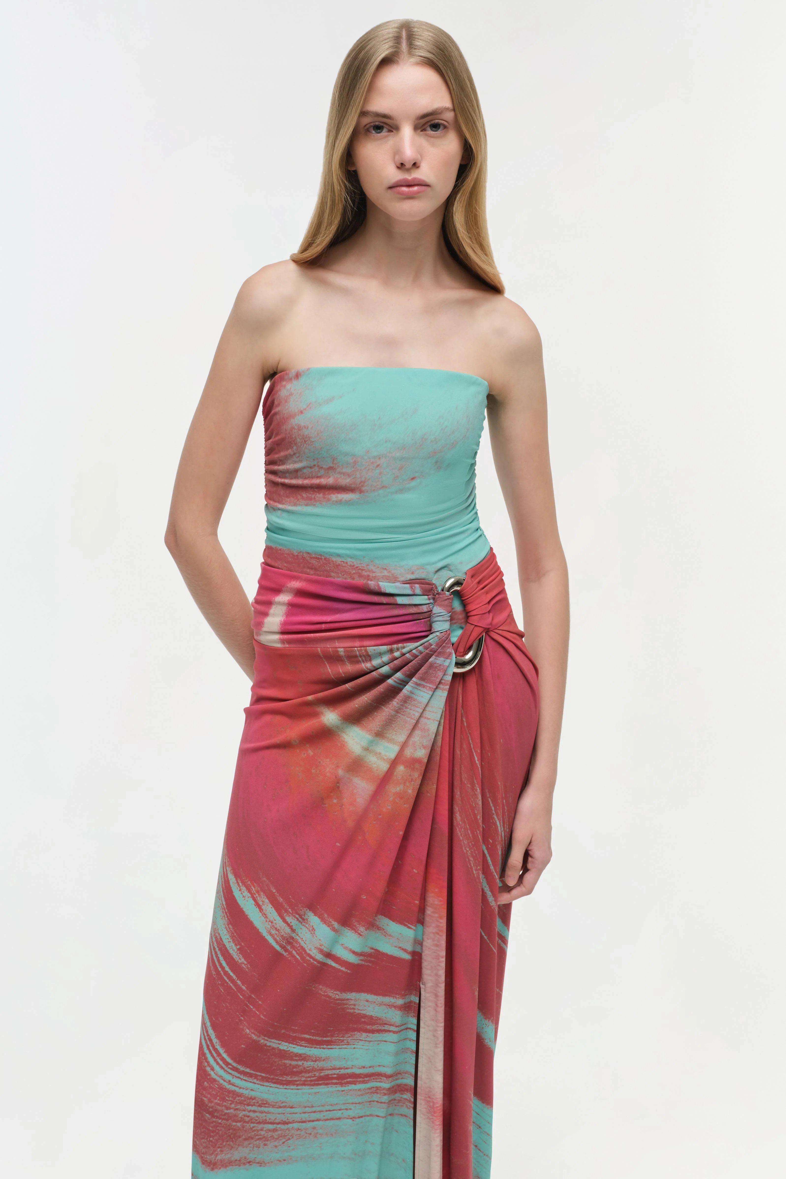 Emma Strapless Jersey Gown - Image 3