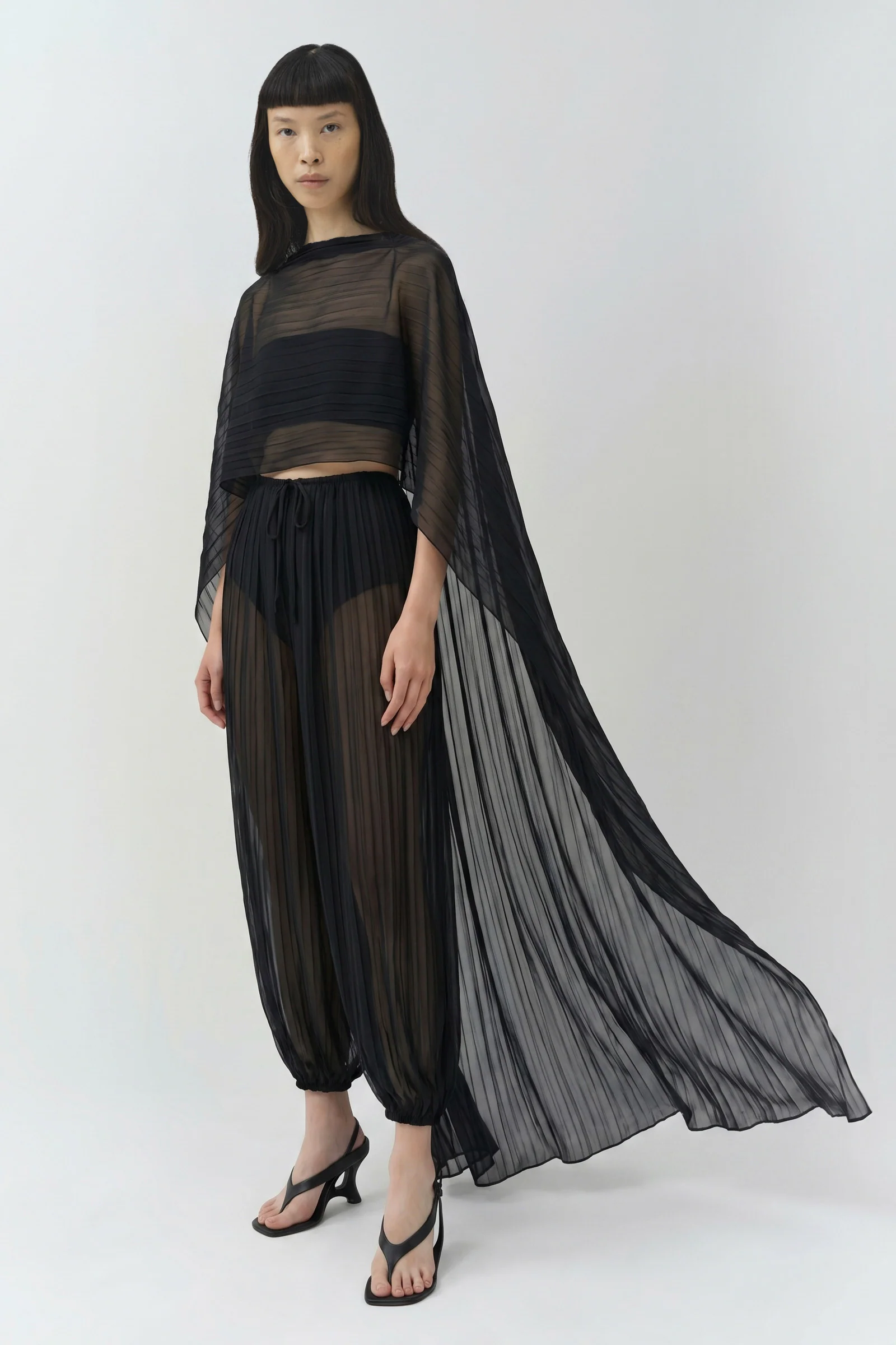 Genoa Crinkle Jersey Cape - Image 4