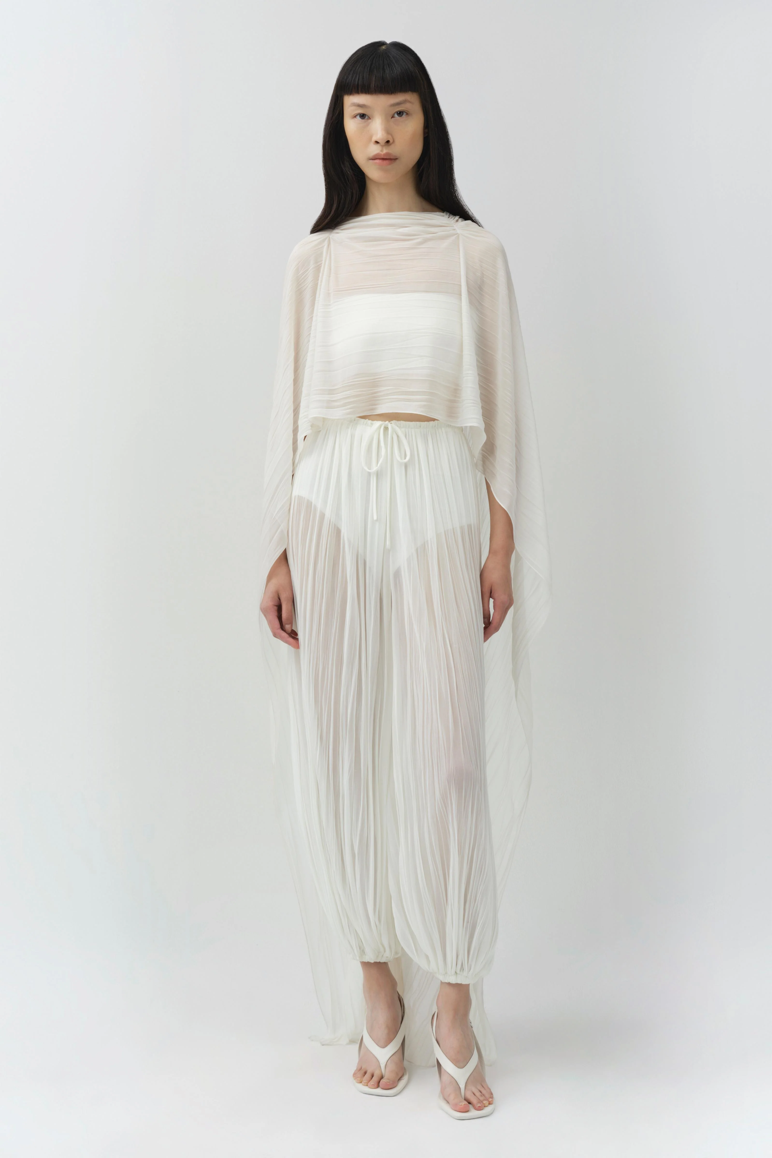 Genoa Crinkle Jersey Cape - Image 2