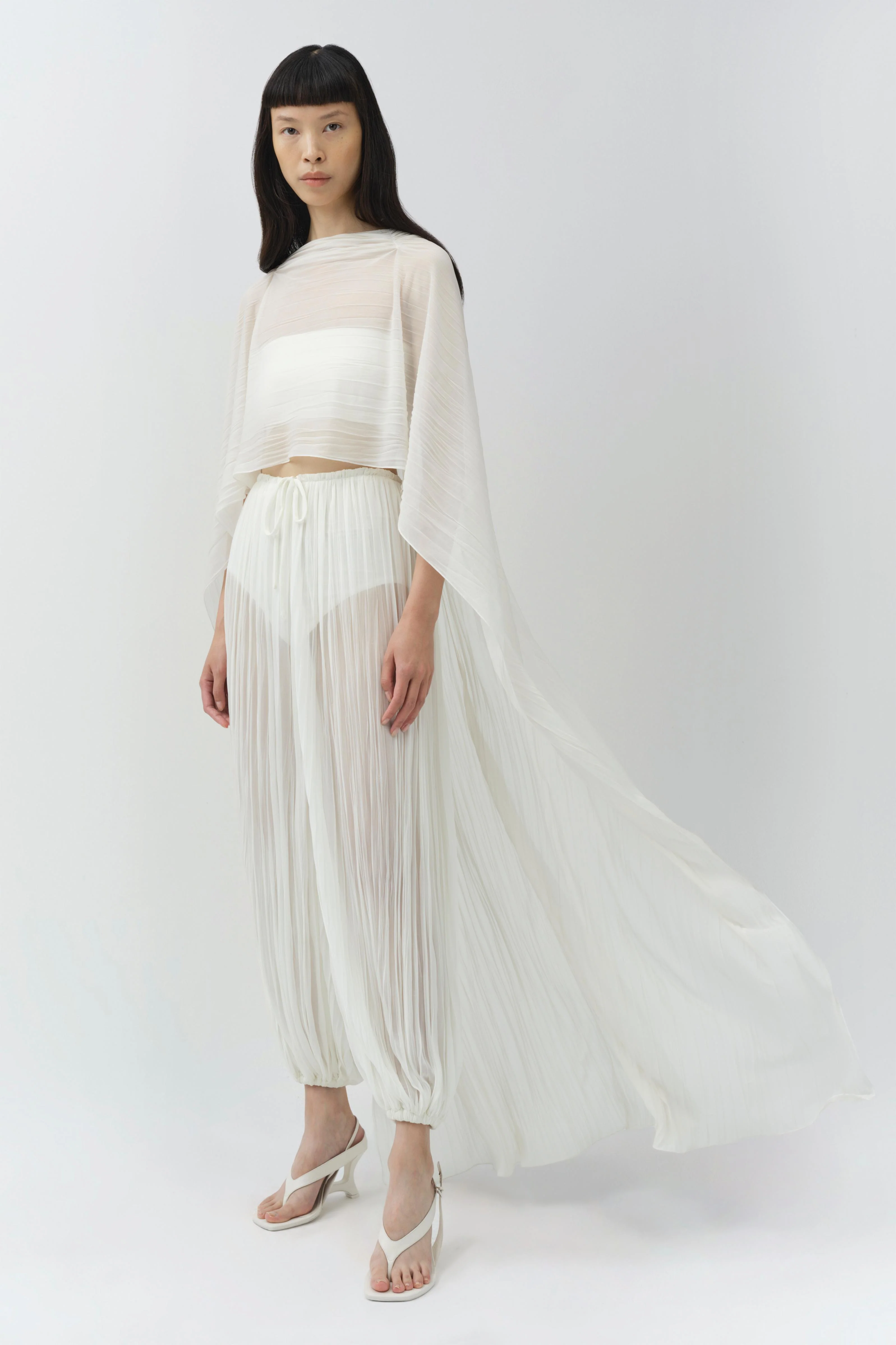 Genoa Crinkle Jersey Cape - Image 4