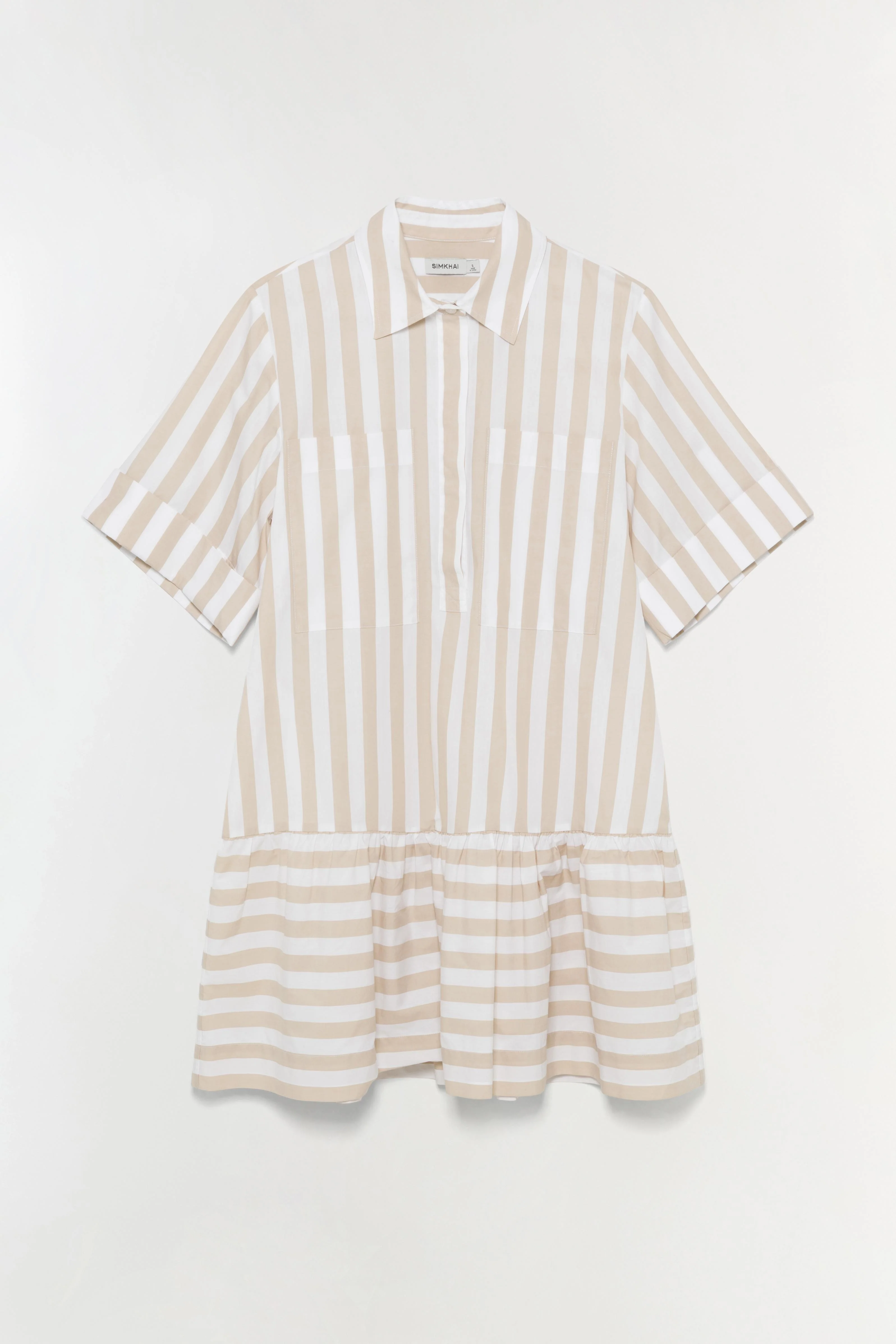 Cris Cotton Mini Shirt Dress