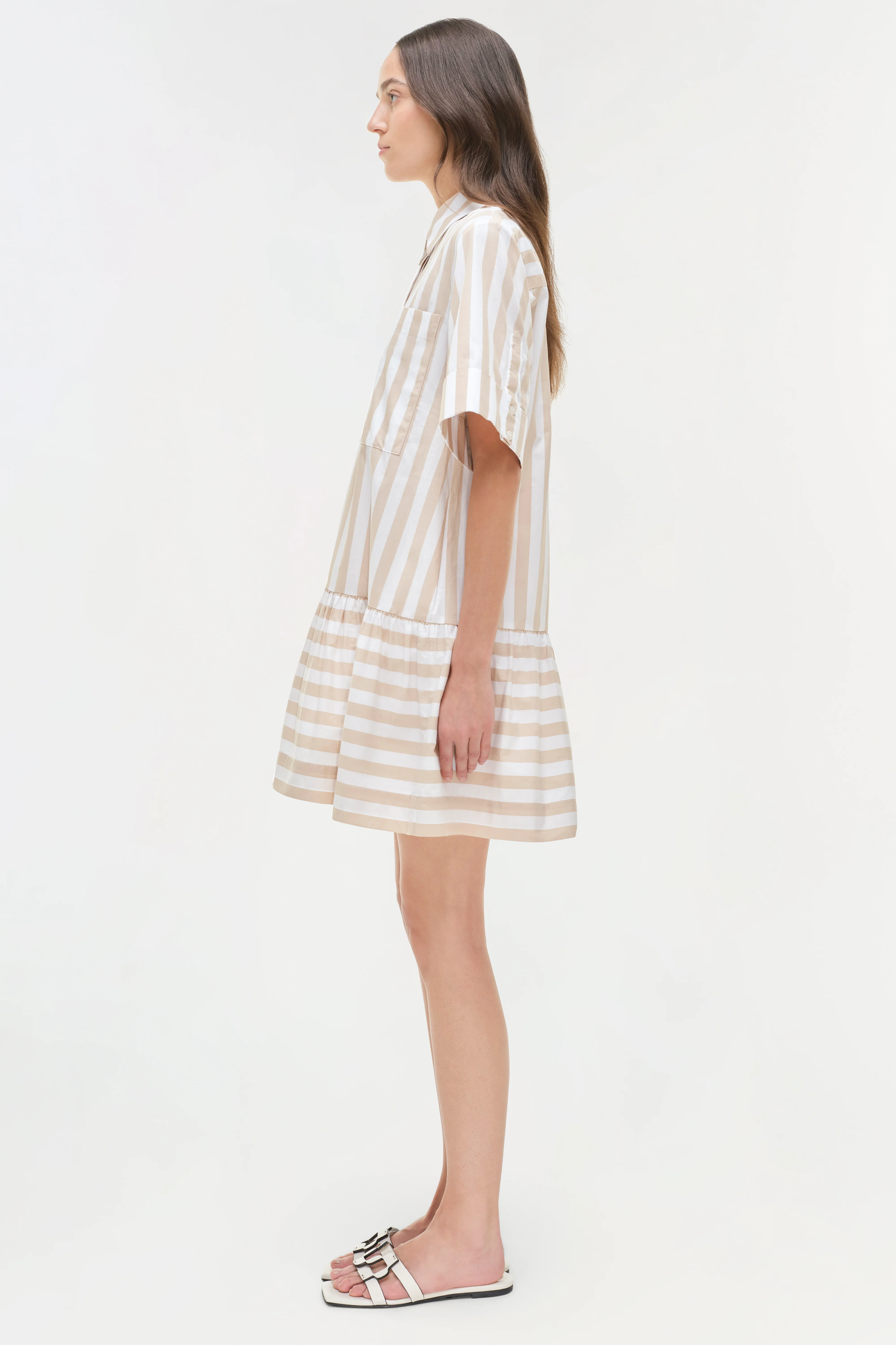 Cris Cotton Mini Shirt Dress - Image 5