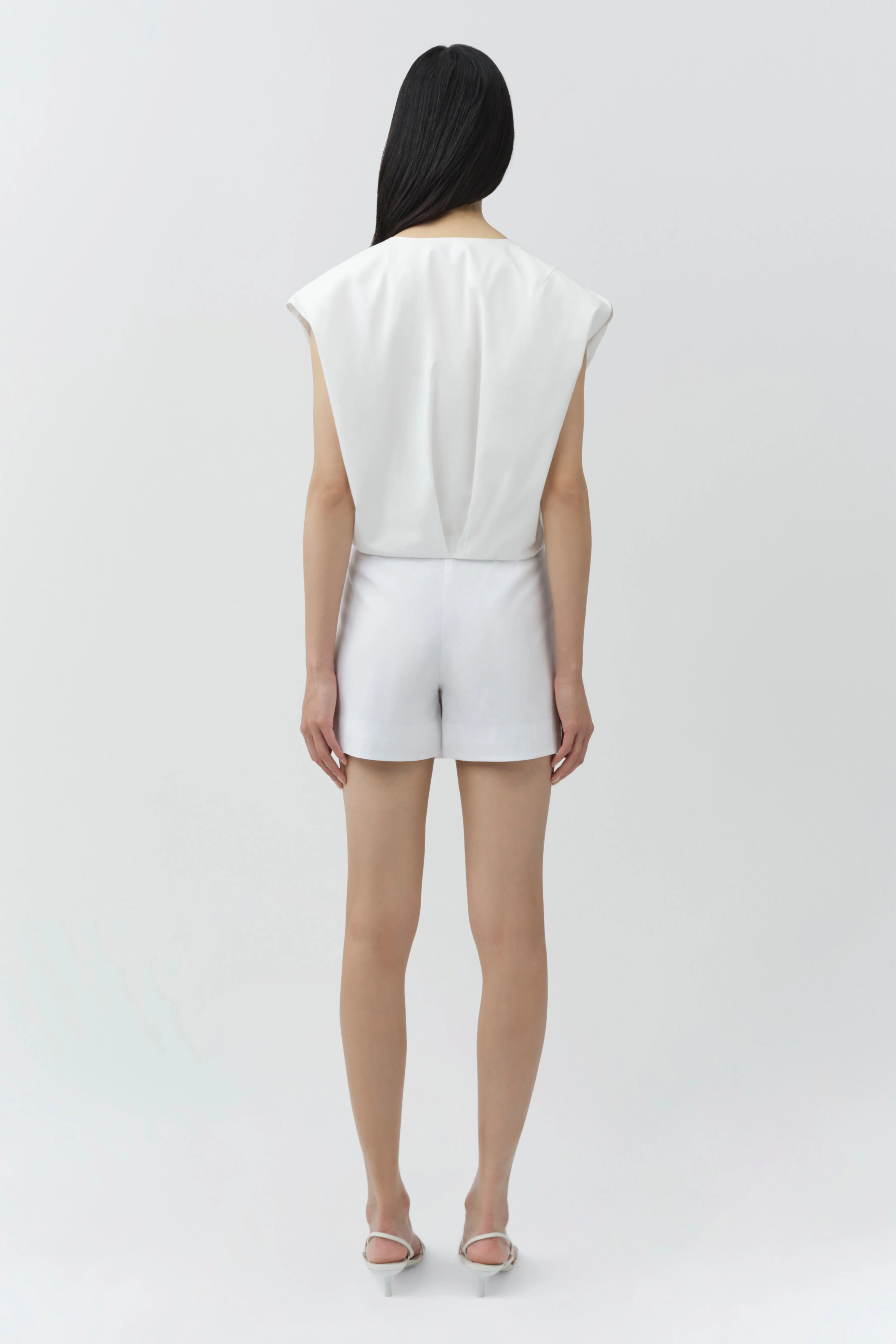 Wrenli Cotton Pleated Top - Image 5