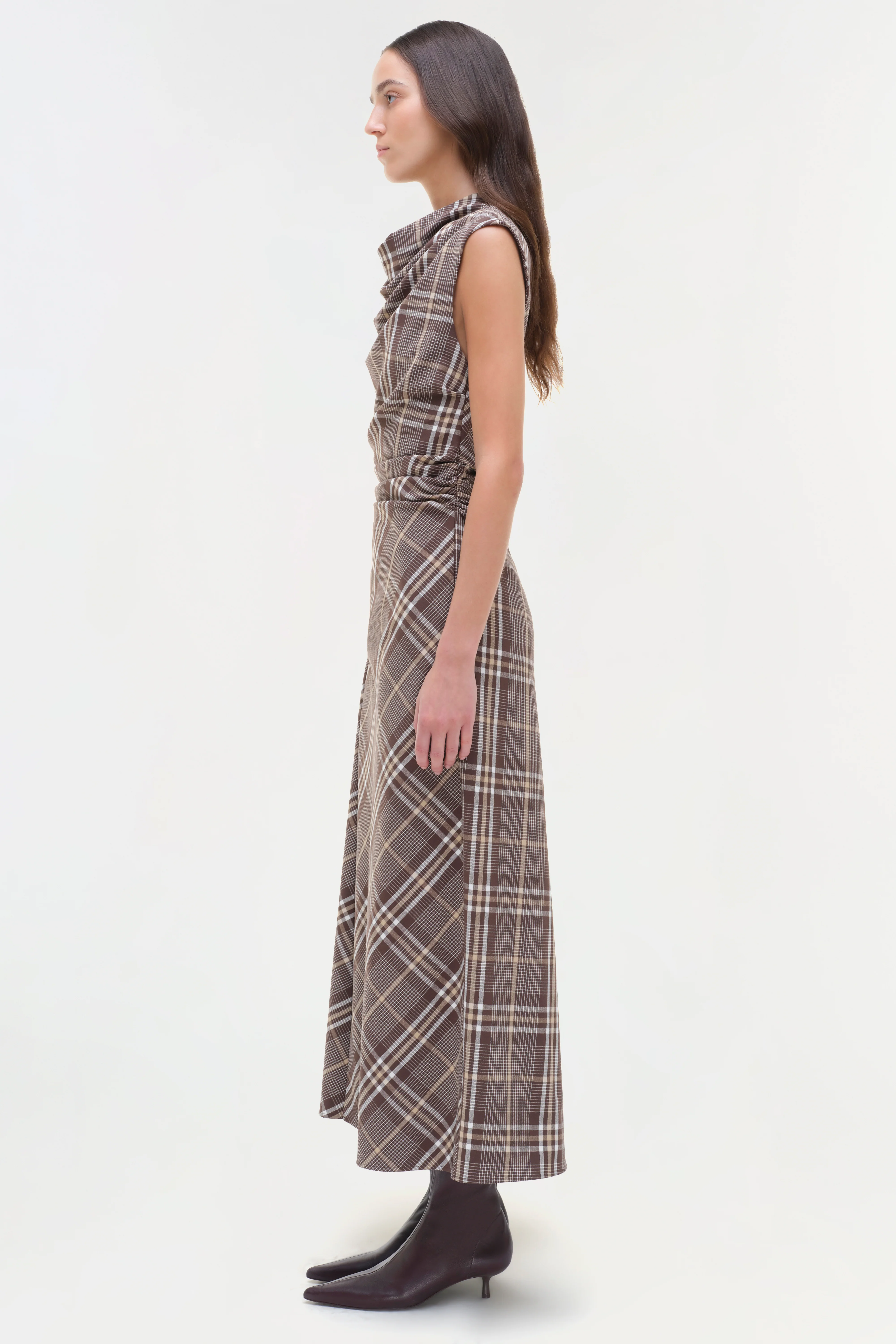 Burke Draped Midi Dress - Image 4