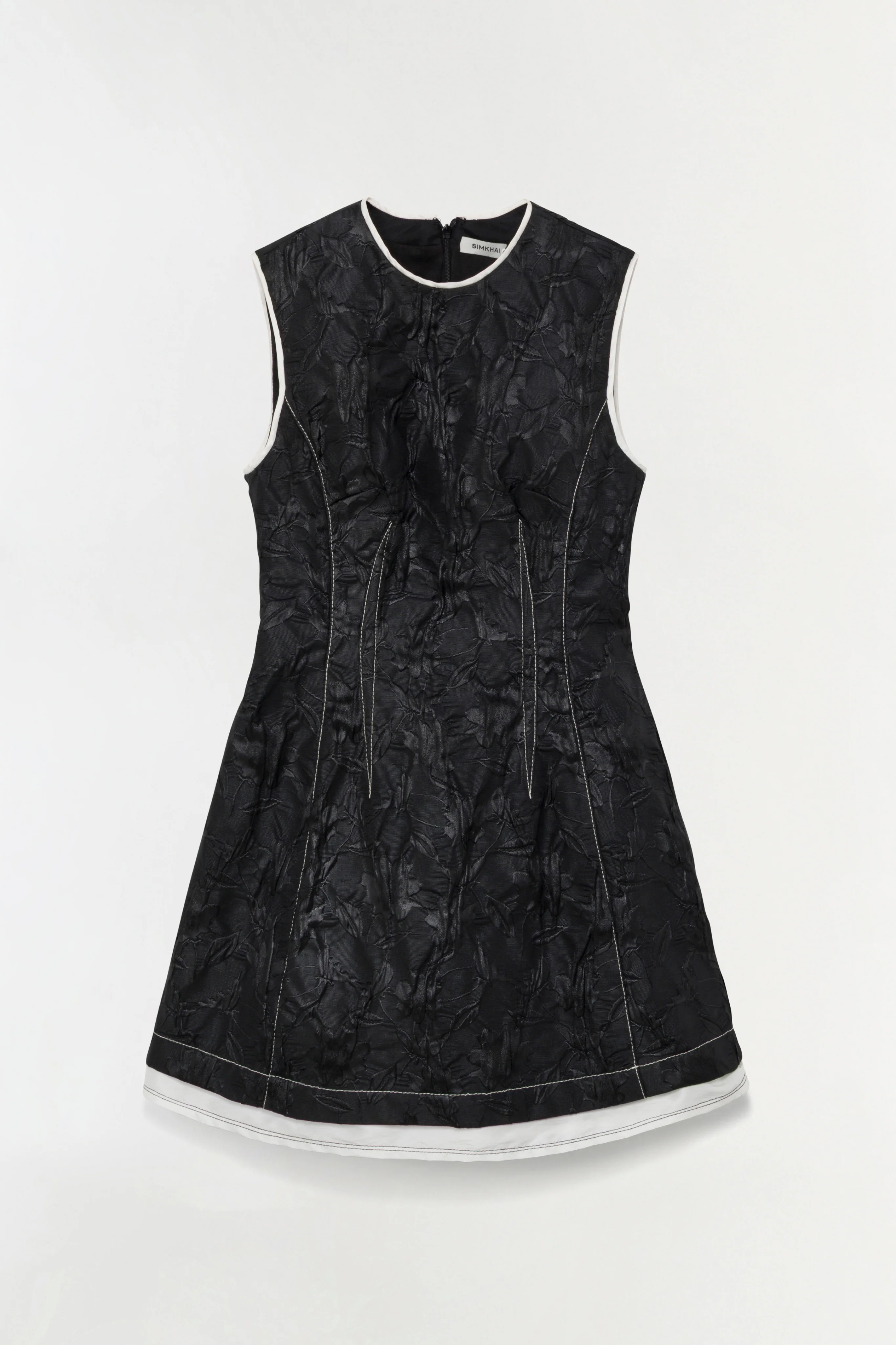 Audrina Jacquard Mini Dress