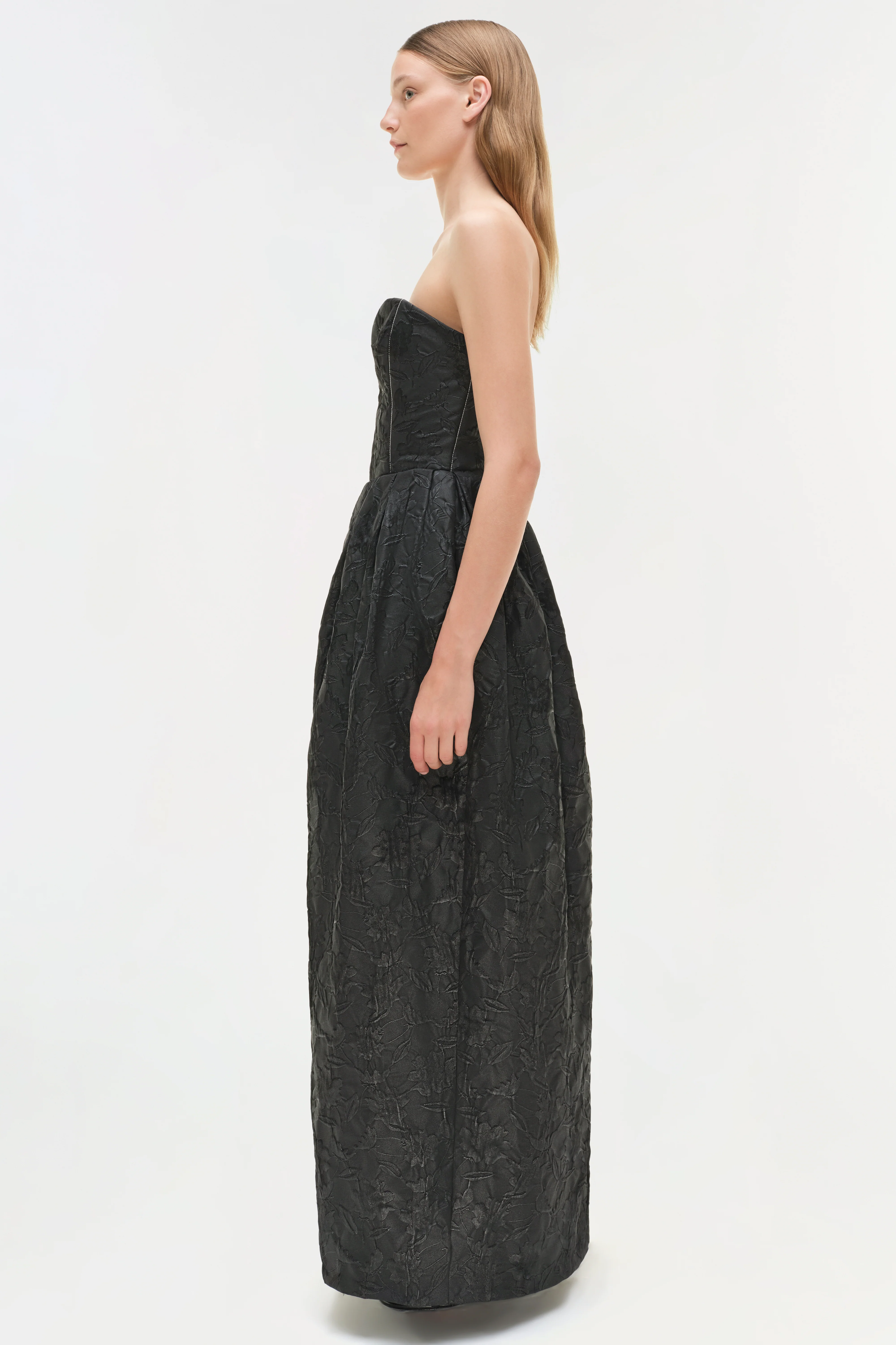 Adeena Jacquard Bustier Gown - Image 5