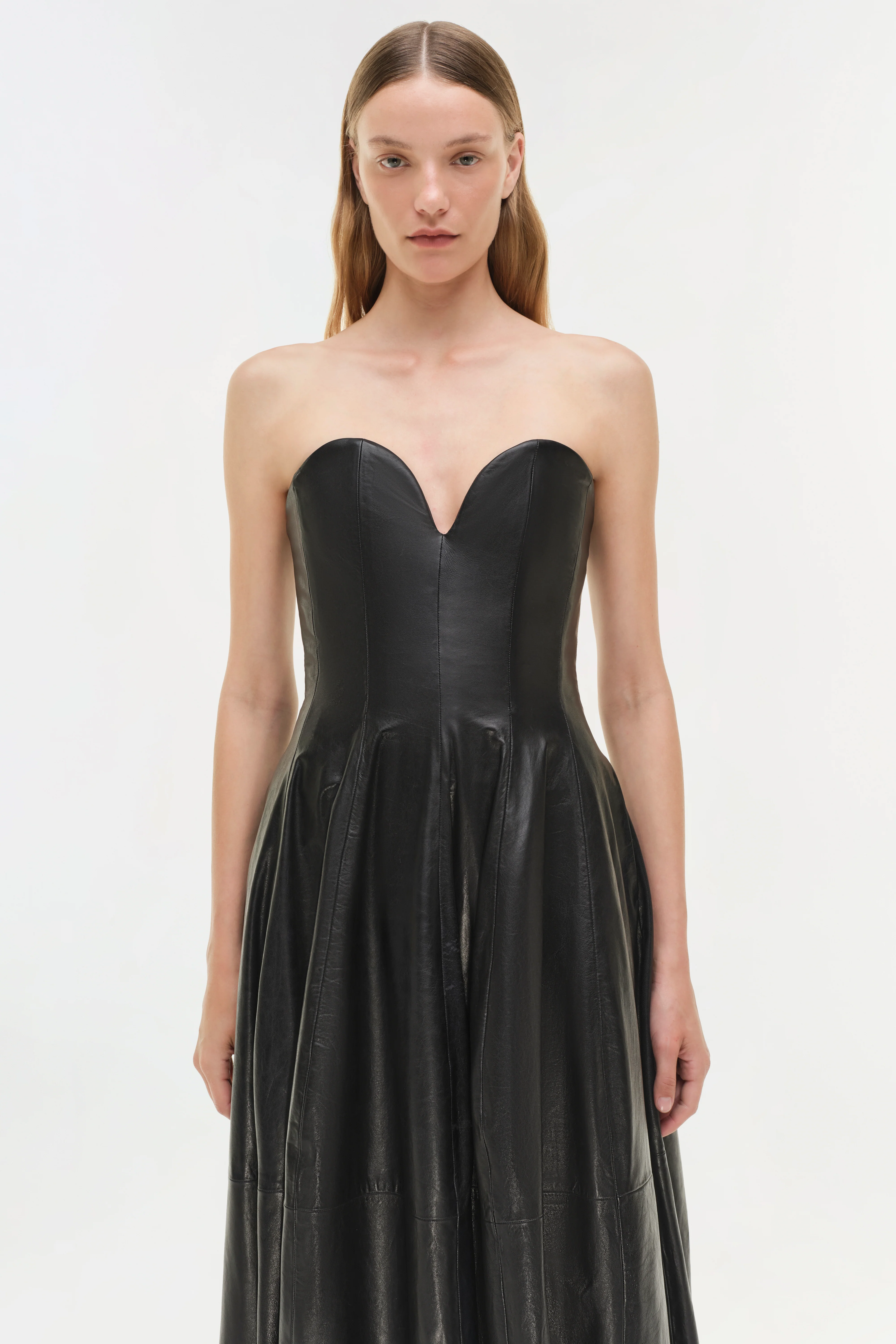 Carrington Leather Bustier Gown - Image 4