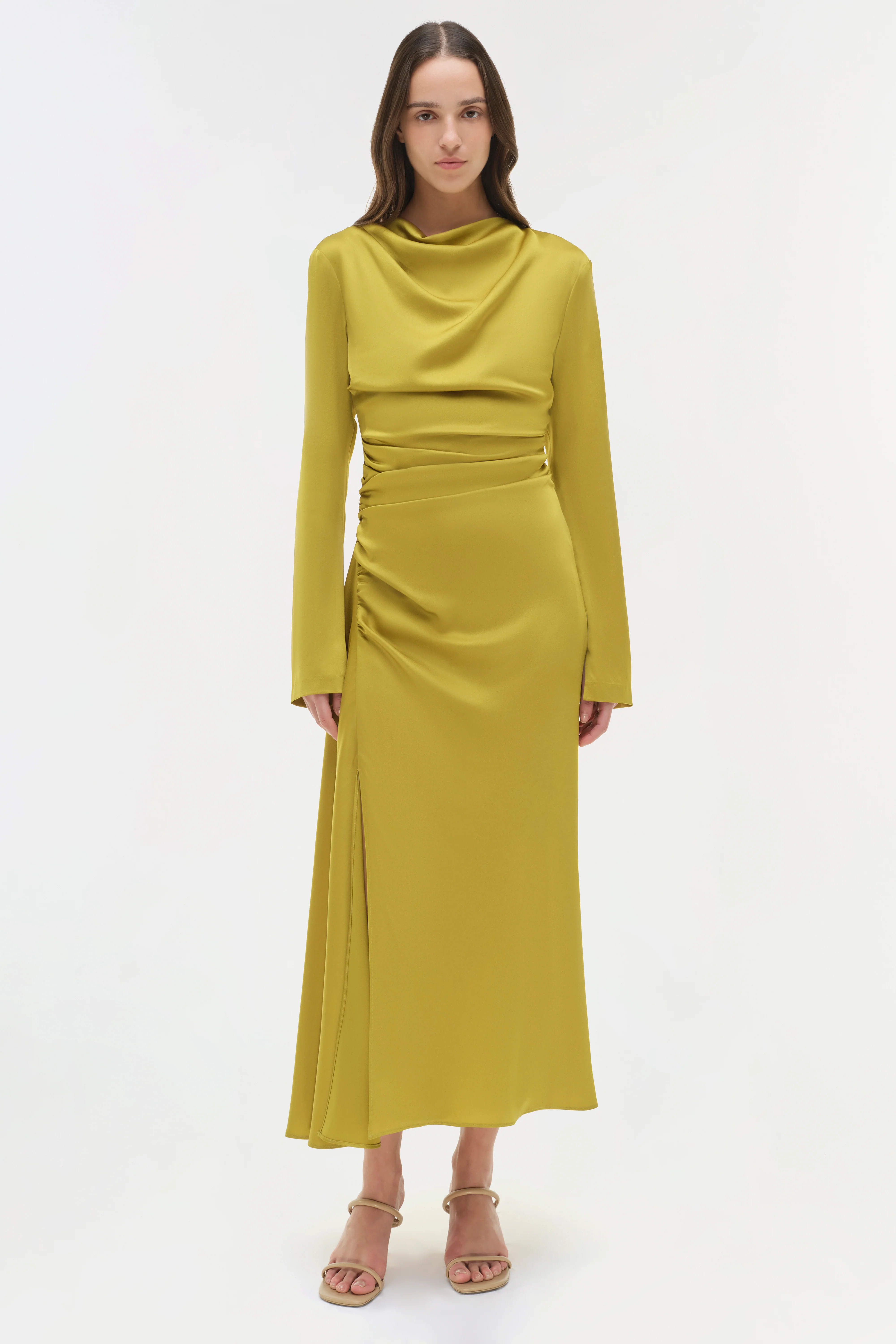 Odessa Satin Midi Dress - Image 2