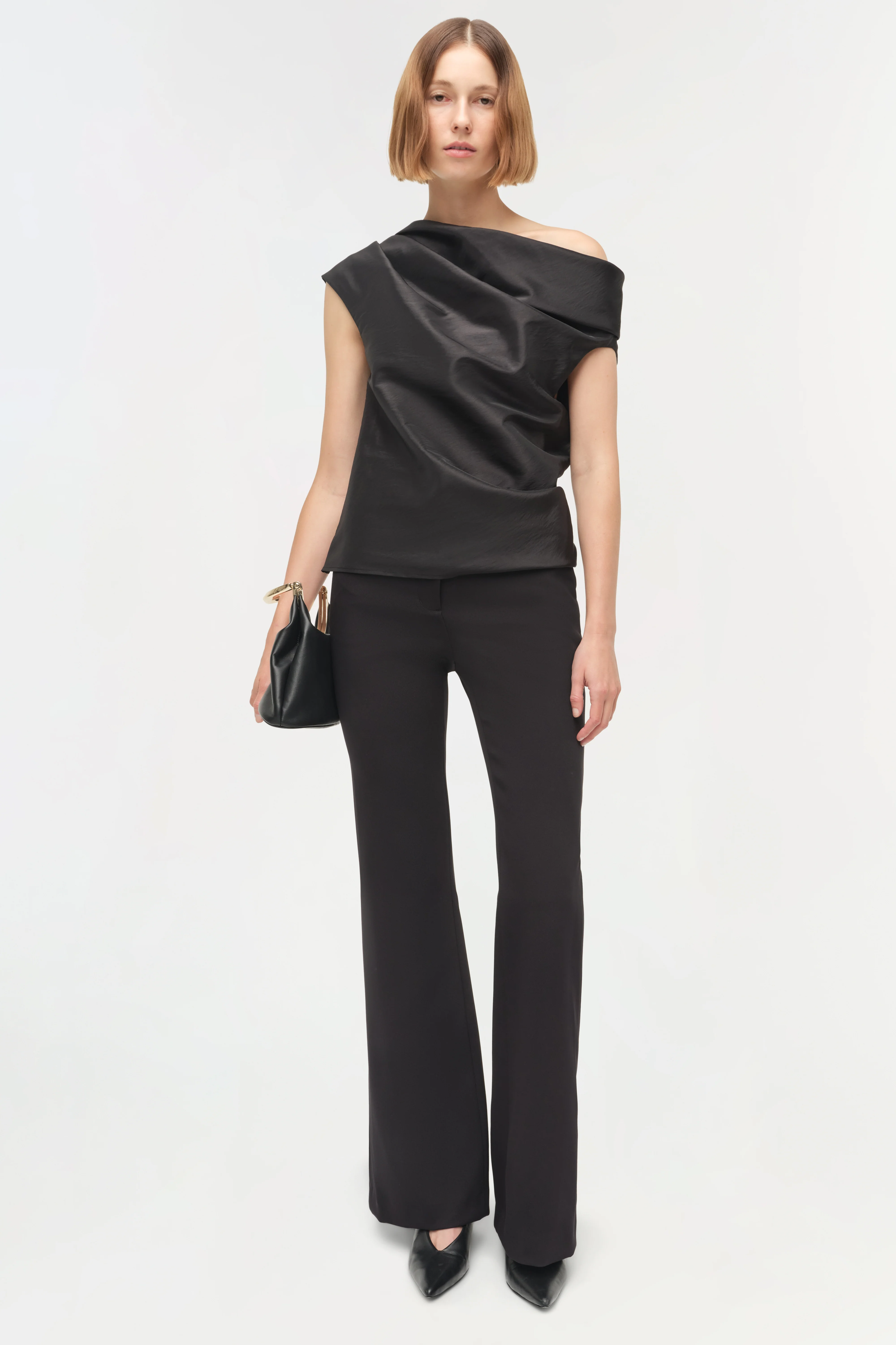 Vivia Taffeta Draped Top - Image 2