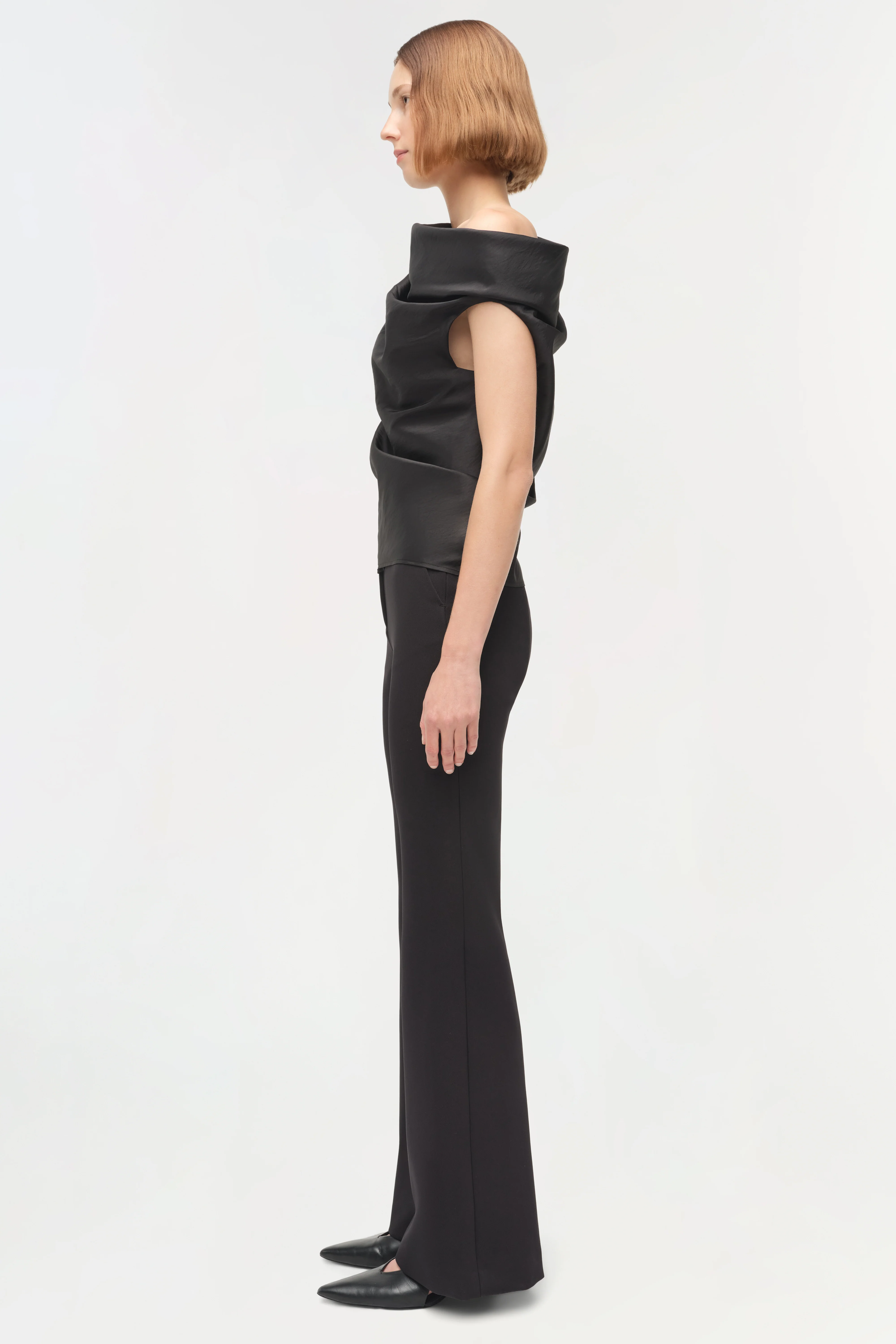 Vivia Taffeta Draped Top - Image 4