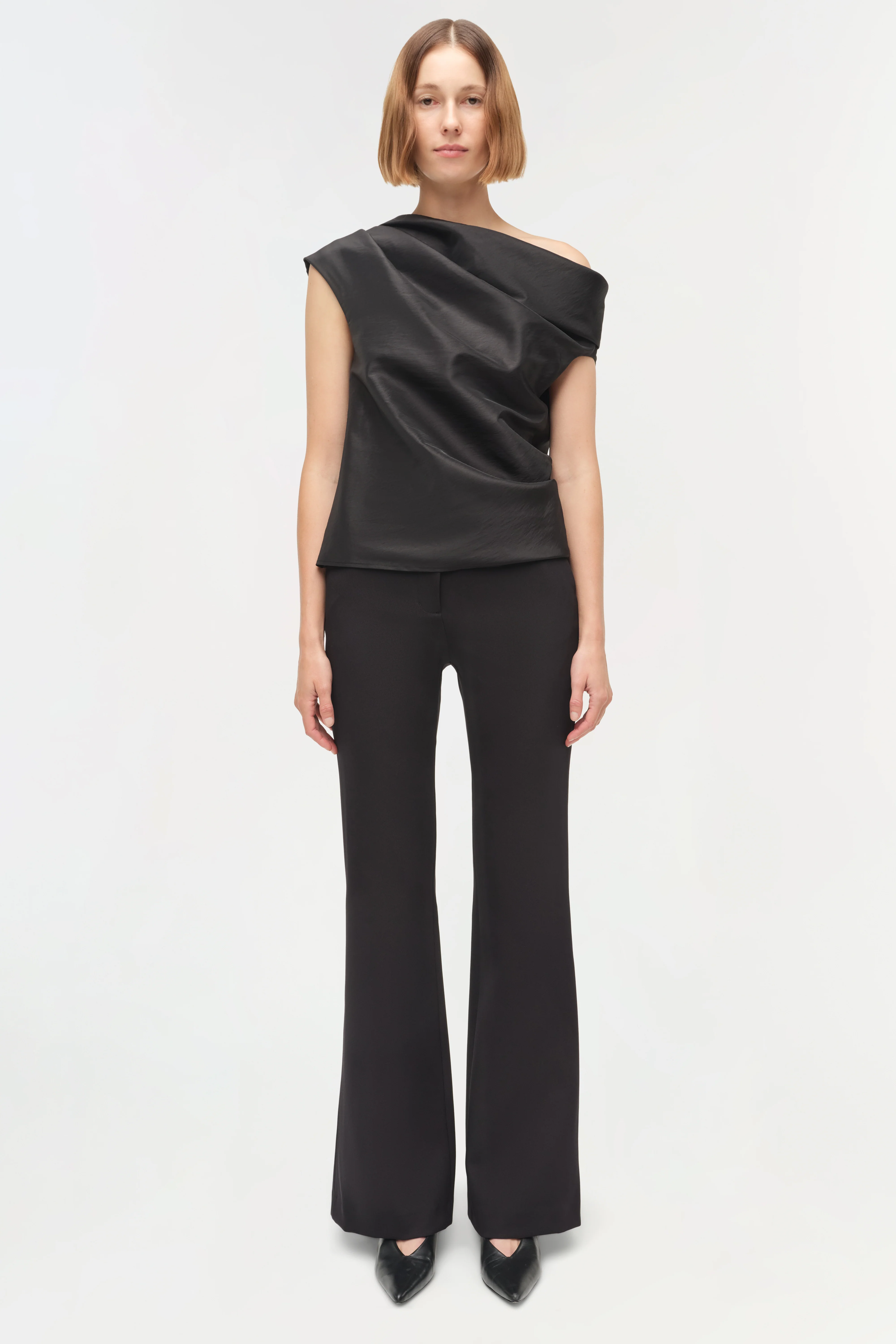 Vivia Taffeta Draped Top - Image 6
