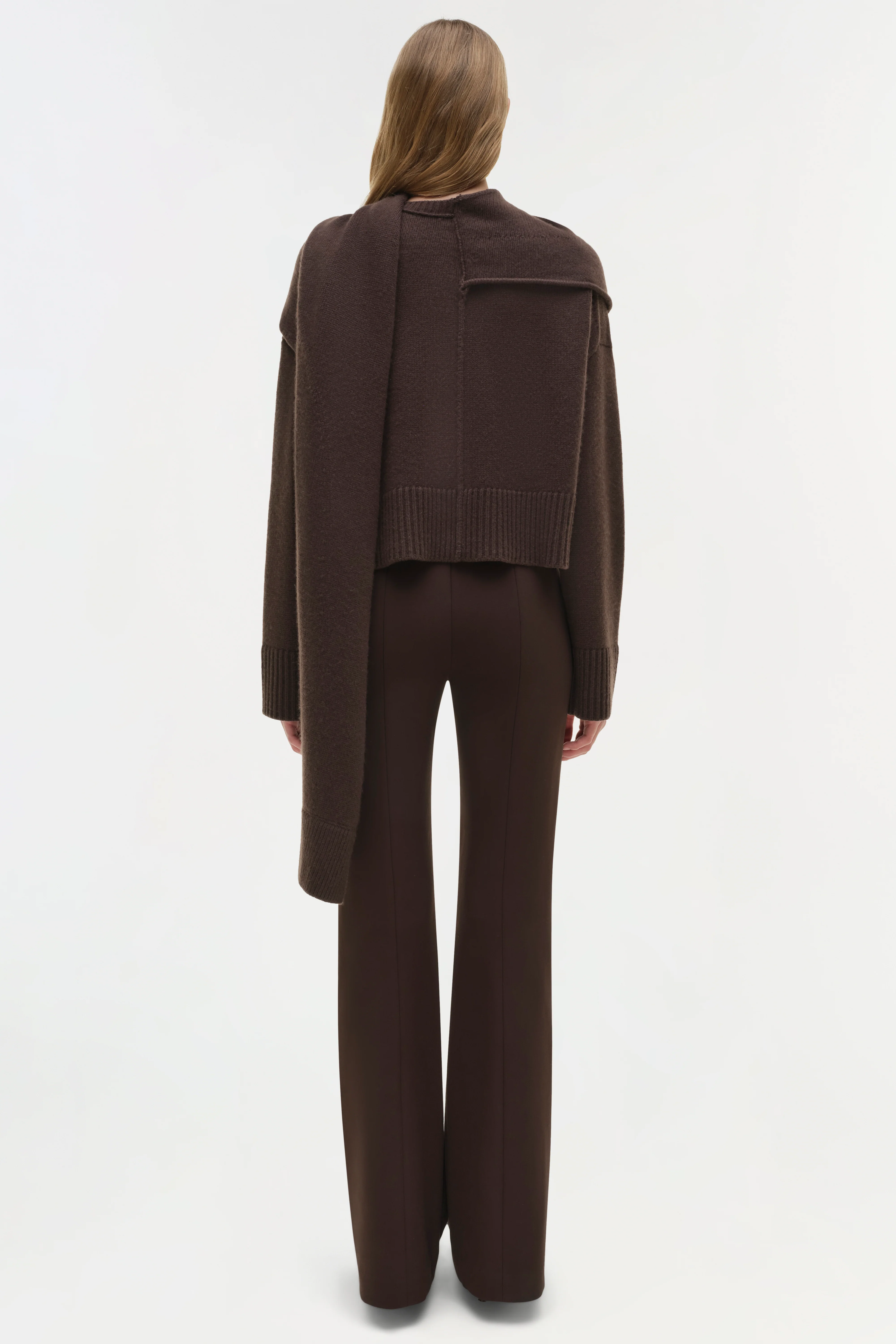 Elson Wool Cashmere Scarf Sweater - Image 5