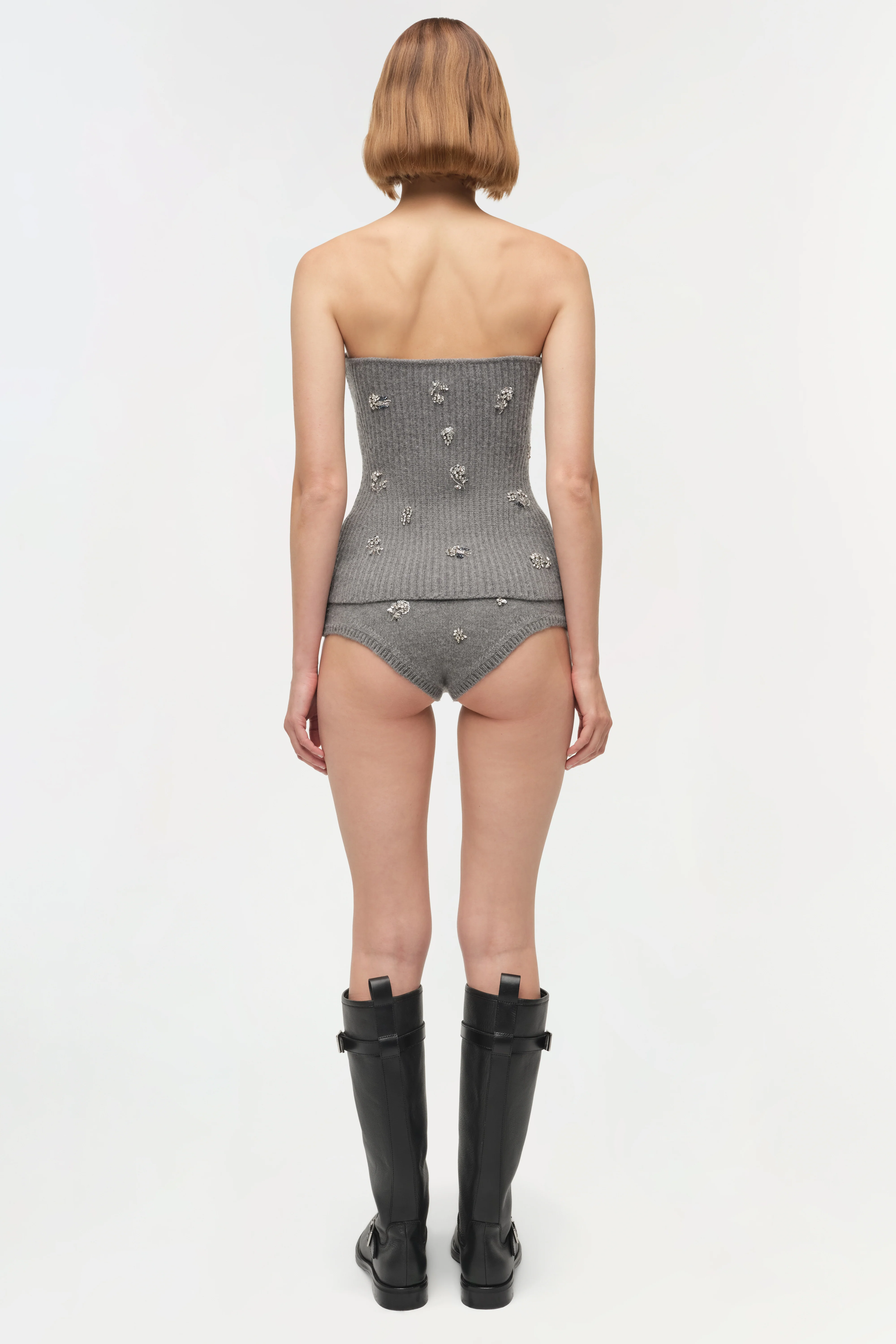 Waverlie Embellished Knit Tube Top - Image 7