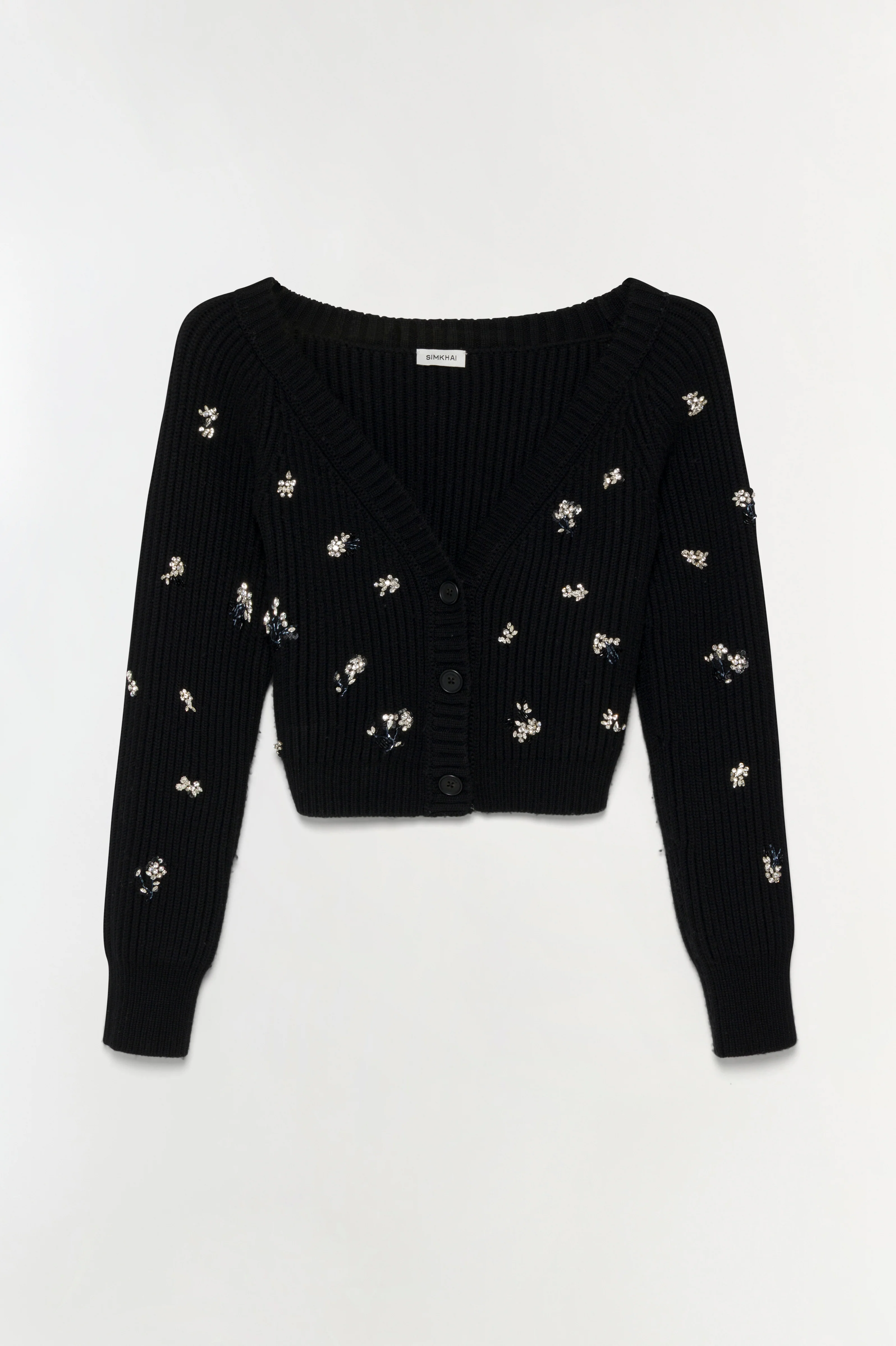Novah Embellished Knit Cardigan