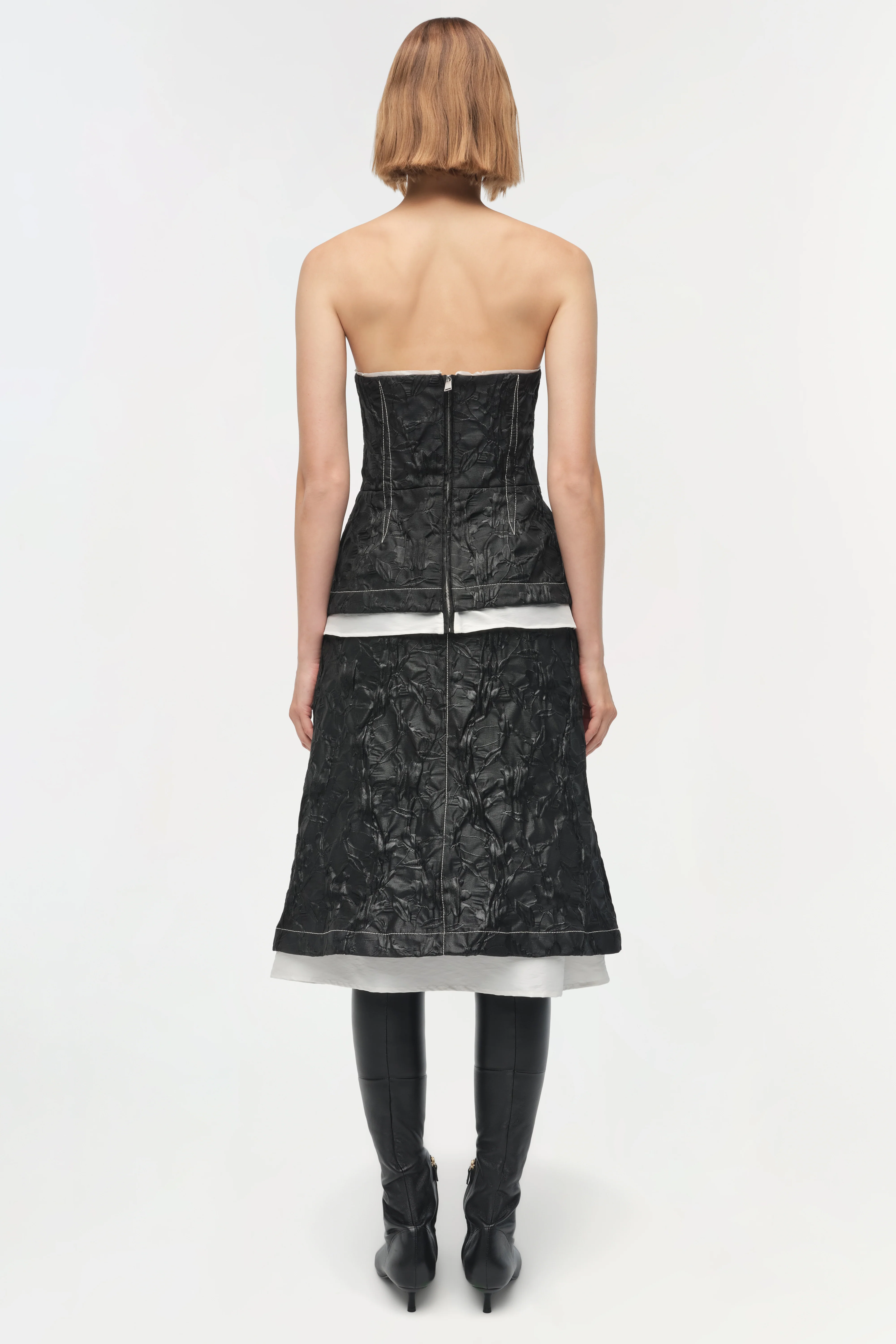 Zander Jacquard Bustier Top - Image 5