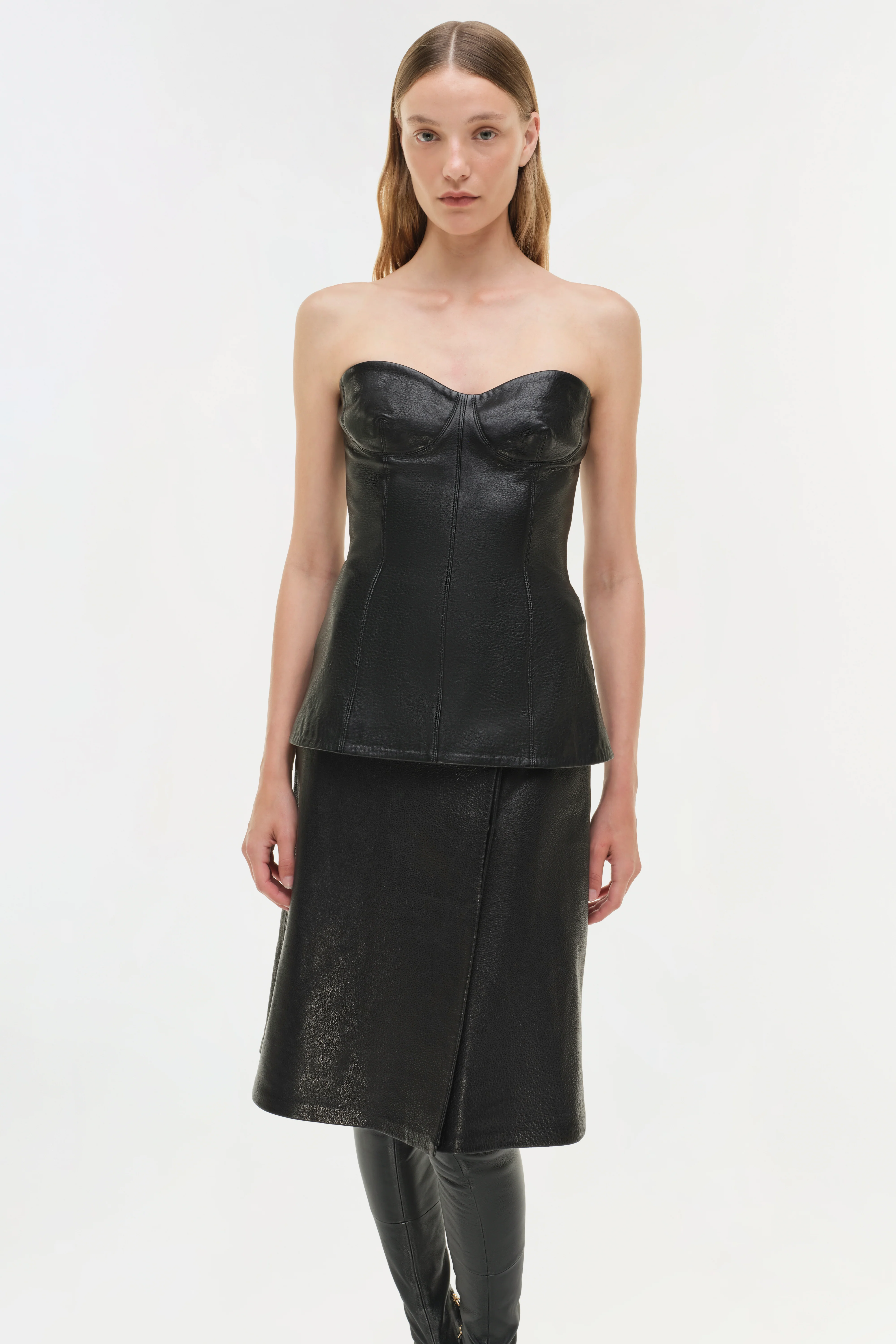 Tyla Leather Bustier Top - Image 4