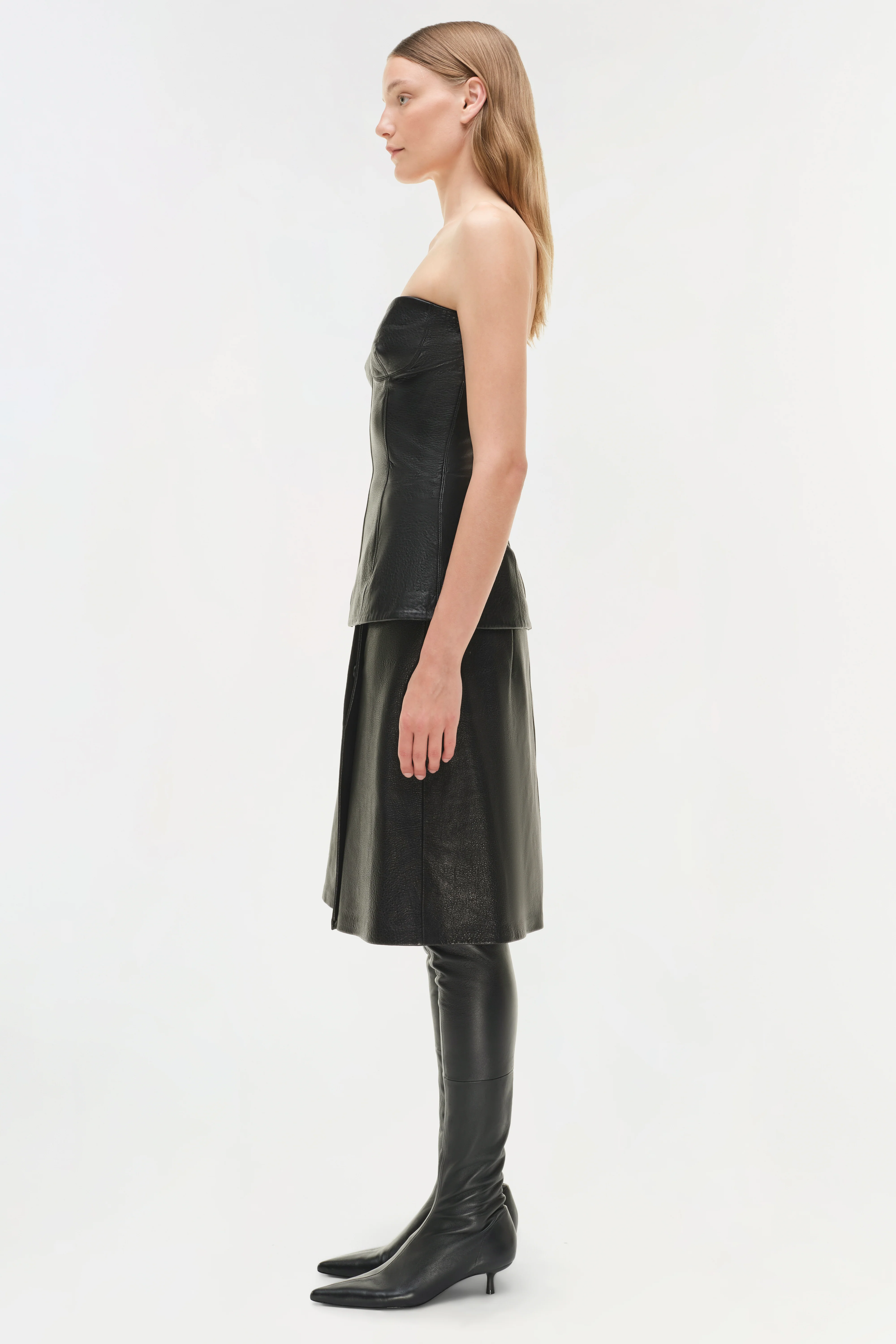 Tyla Leather Bustier Top - Image 5