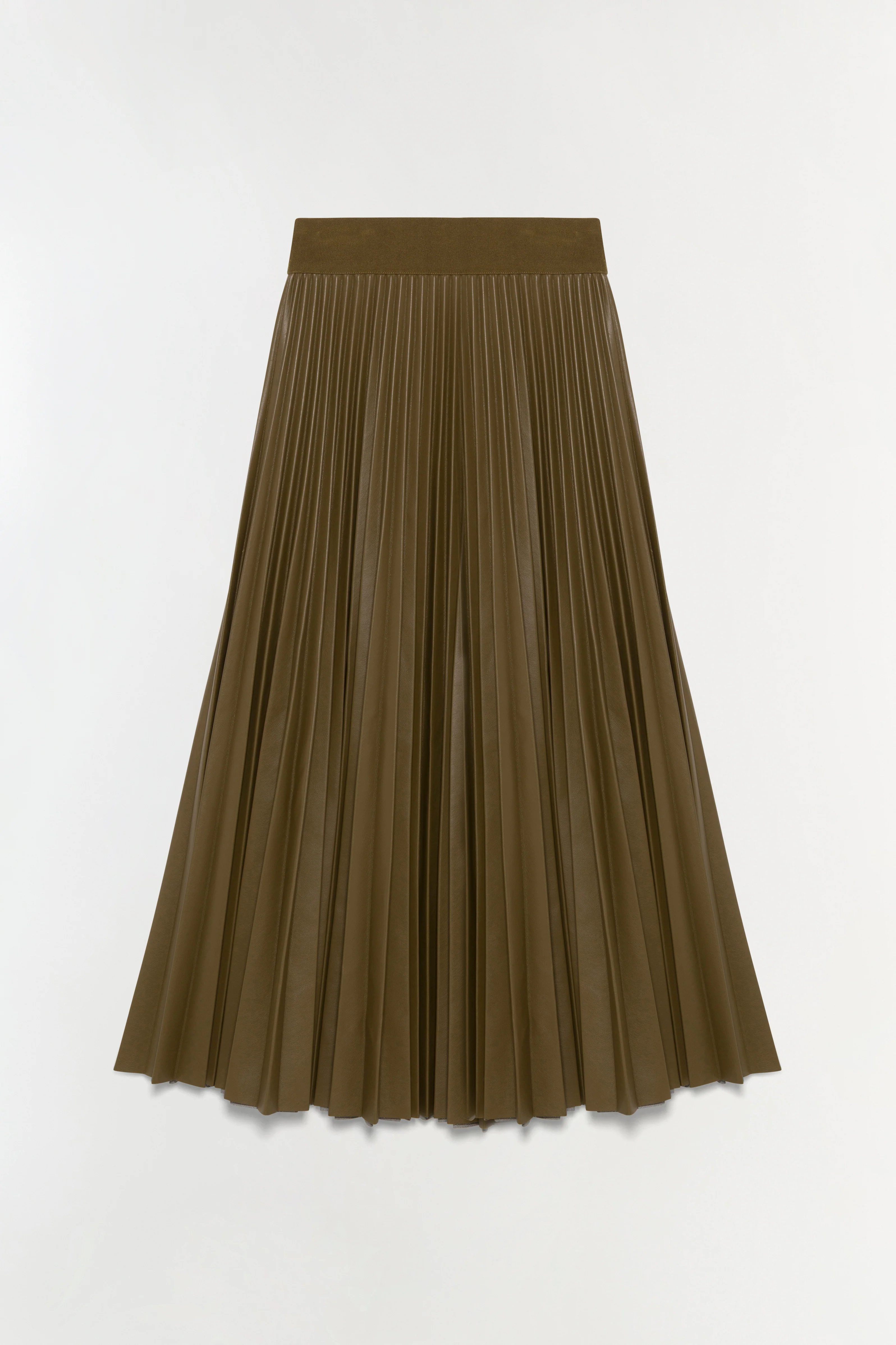 Kezia Vegan Leather Midi Skirt