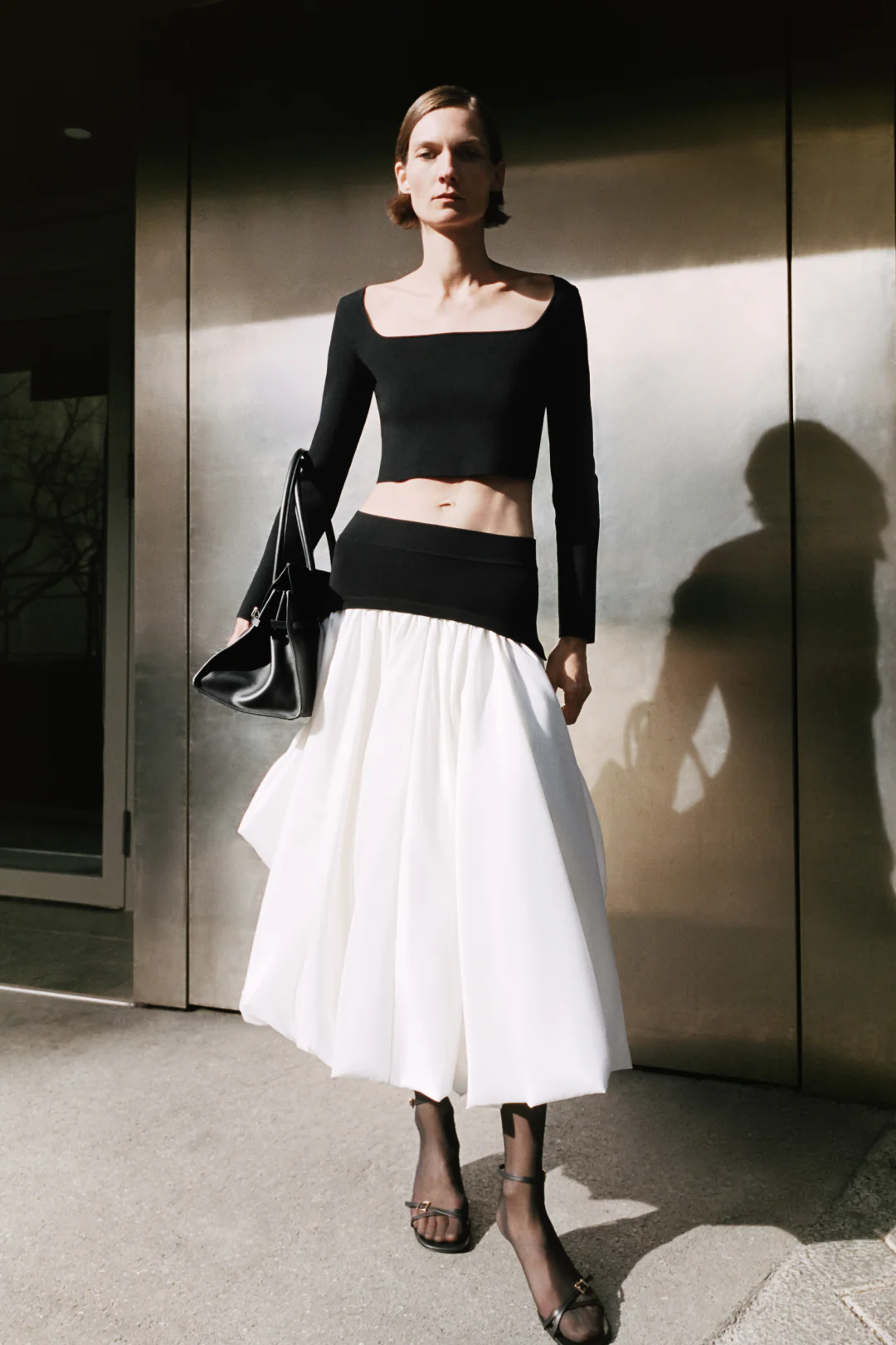 Corinn Taffeta Knit Midi Skirt - Image 2