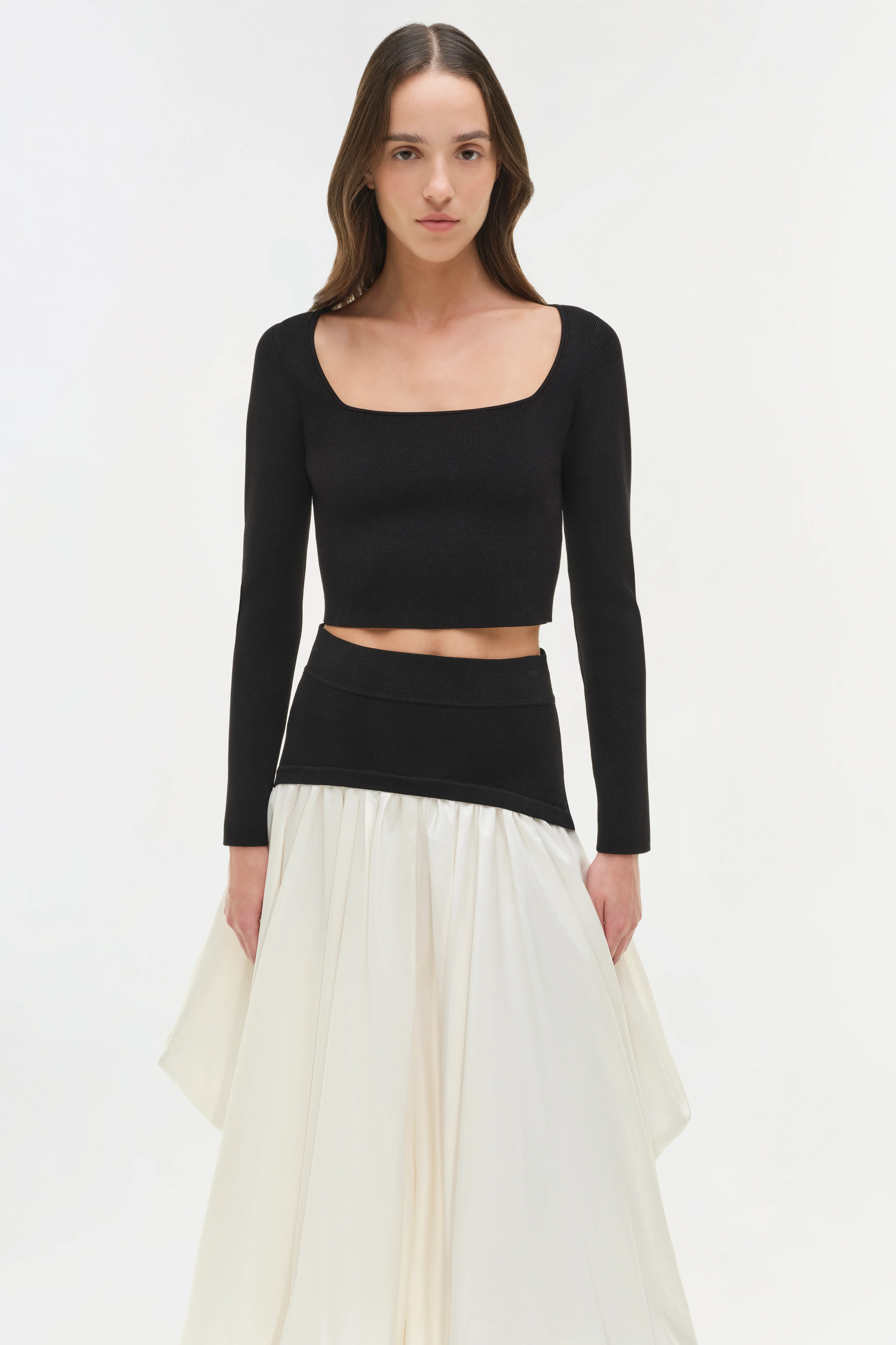 Corinn Taffeta Knit Midi Skirt - Image 4